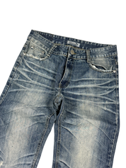 Washed Straight-Fit Jeans (S)