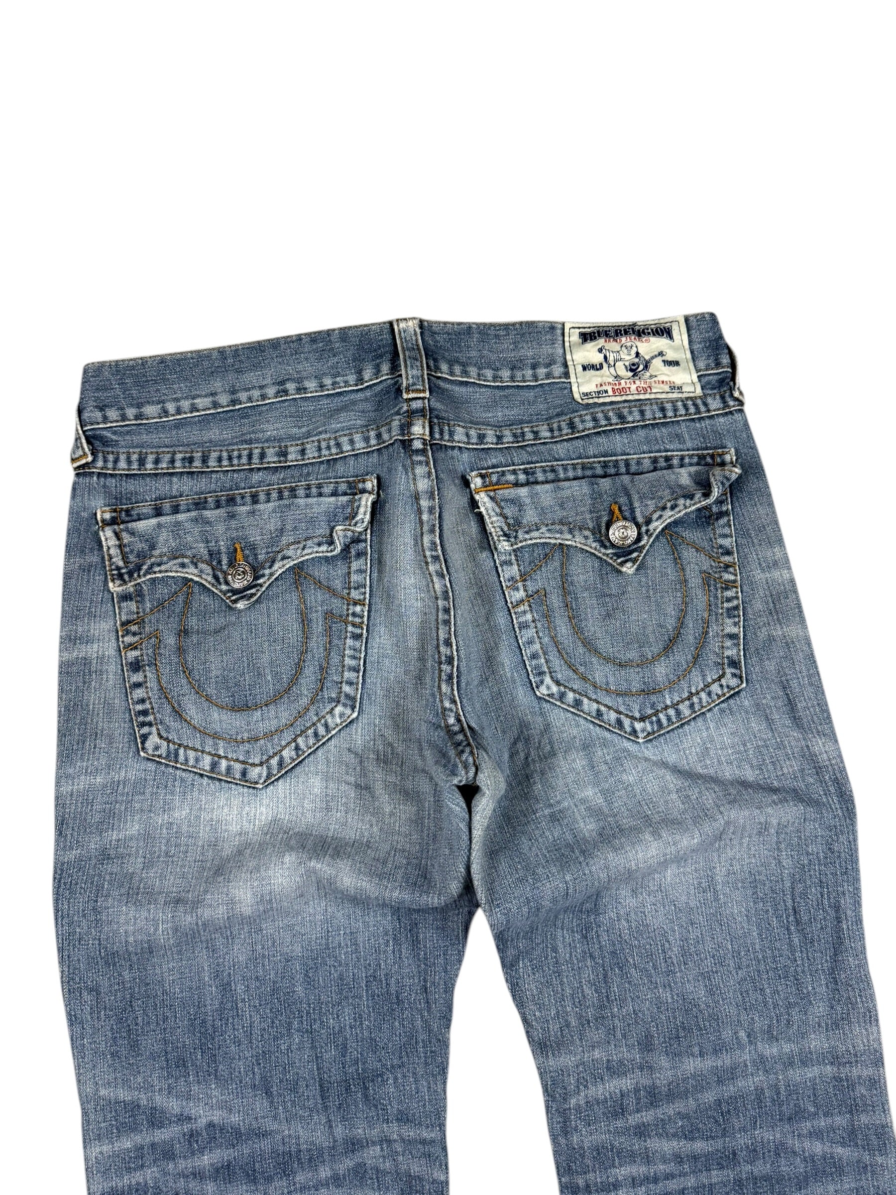 True Religion Washed Bootcut Jeans (XL)