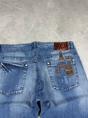 Vintage Armani Big Logo Jeans (M)