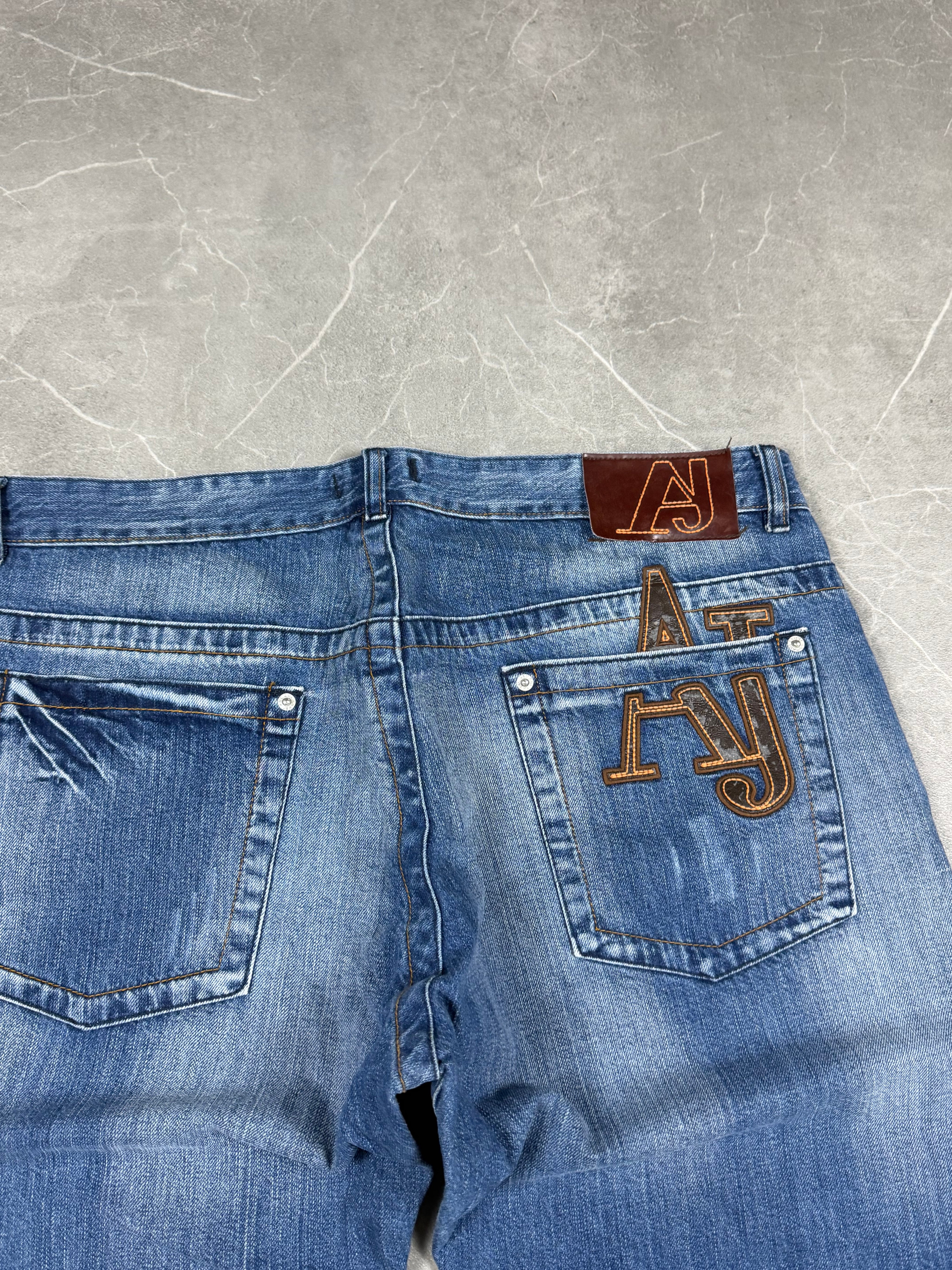 Vintage Armani Big Logo Jeans (M)