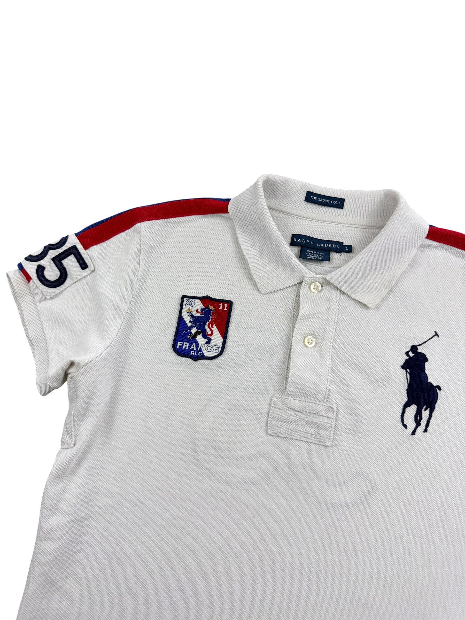 Ralph Lauren Big Pony Frankreich Slimfit Poloshirt (XS)