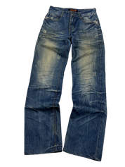 Crazy washed straight Jeans (S)
