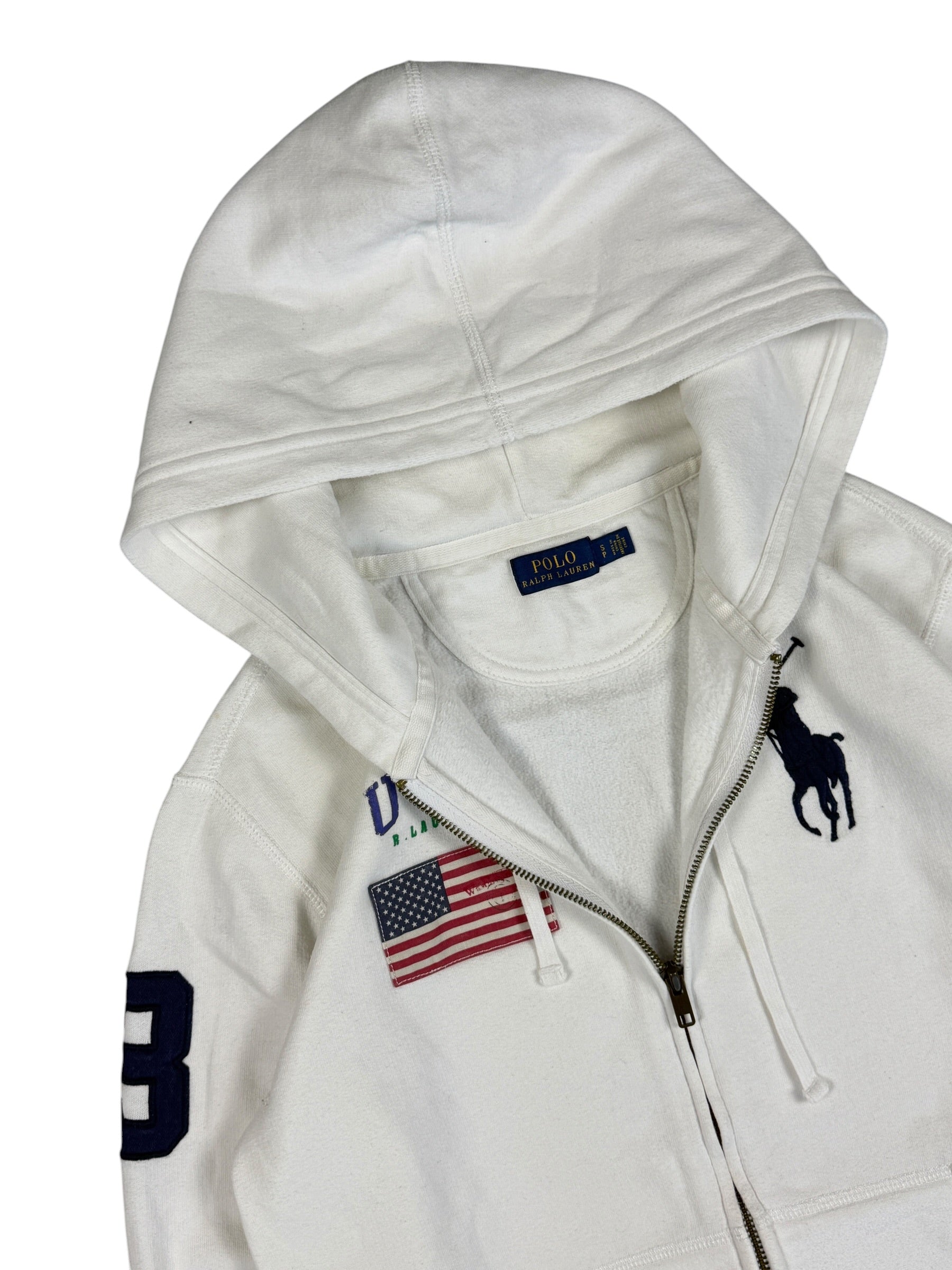Ralph Lauren Big Pony USA Zip Hoodie (XS)