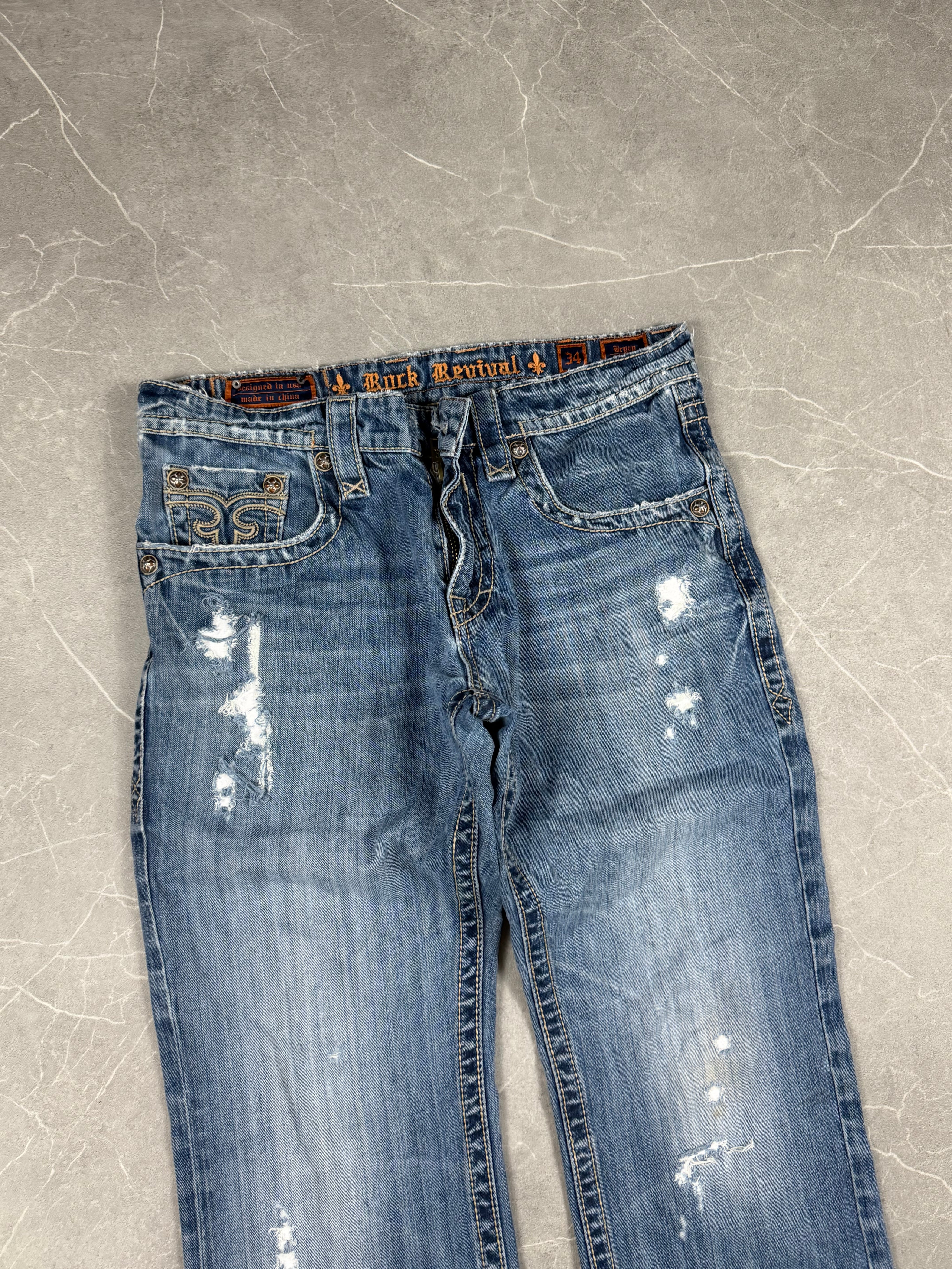 Rock Revival washed Bootcut Jeans (M)