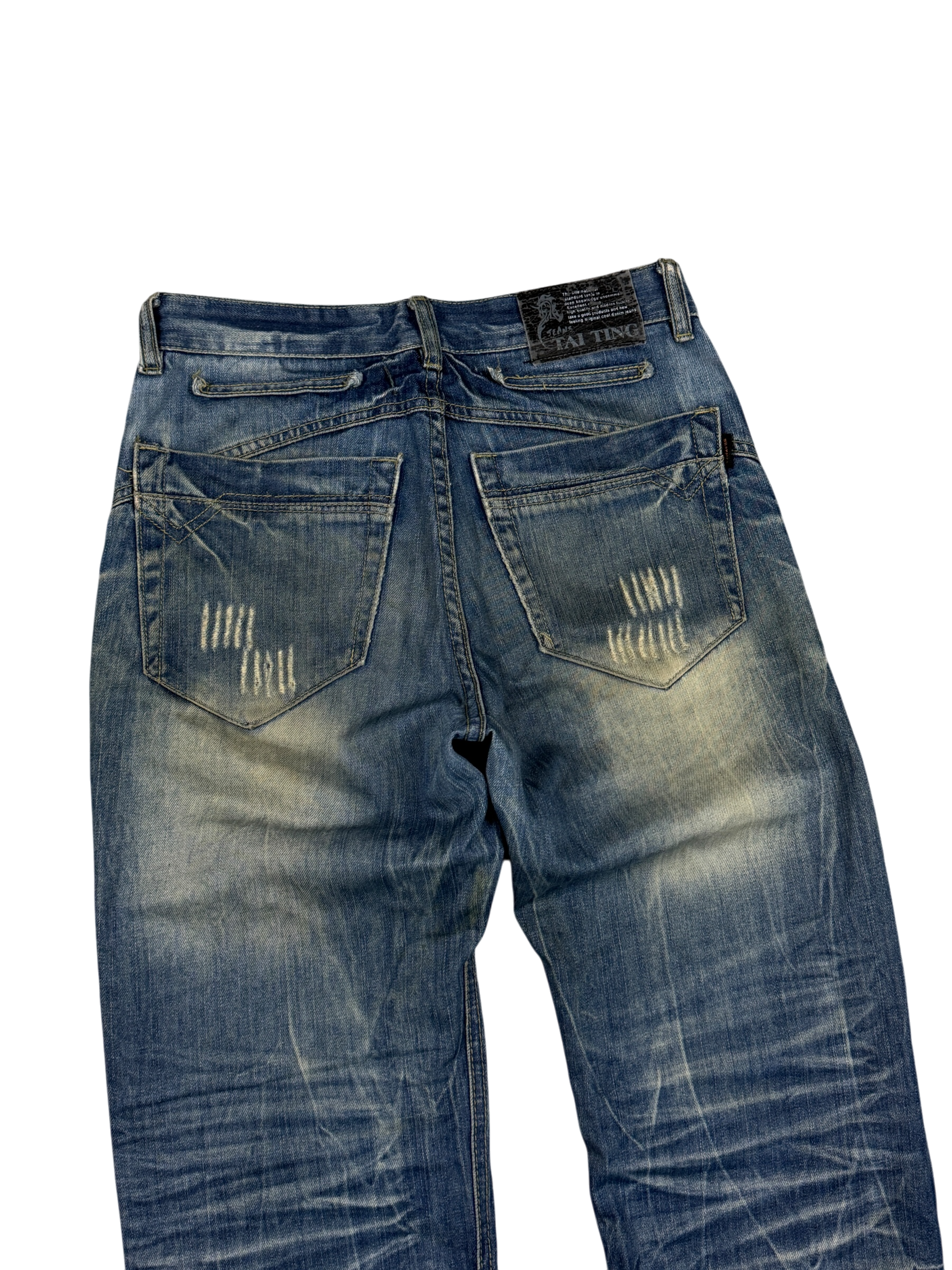 Crazy washed straight Jeans (S)