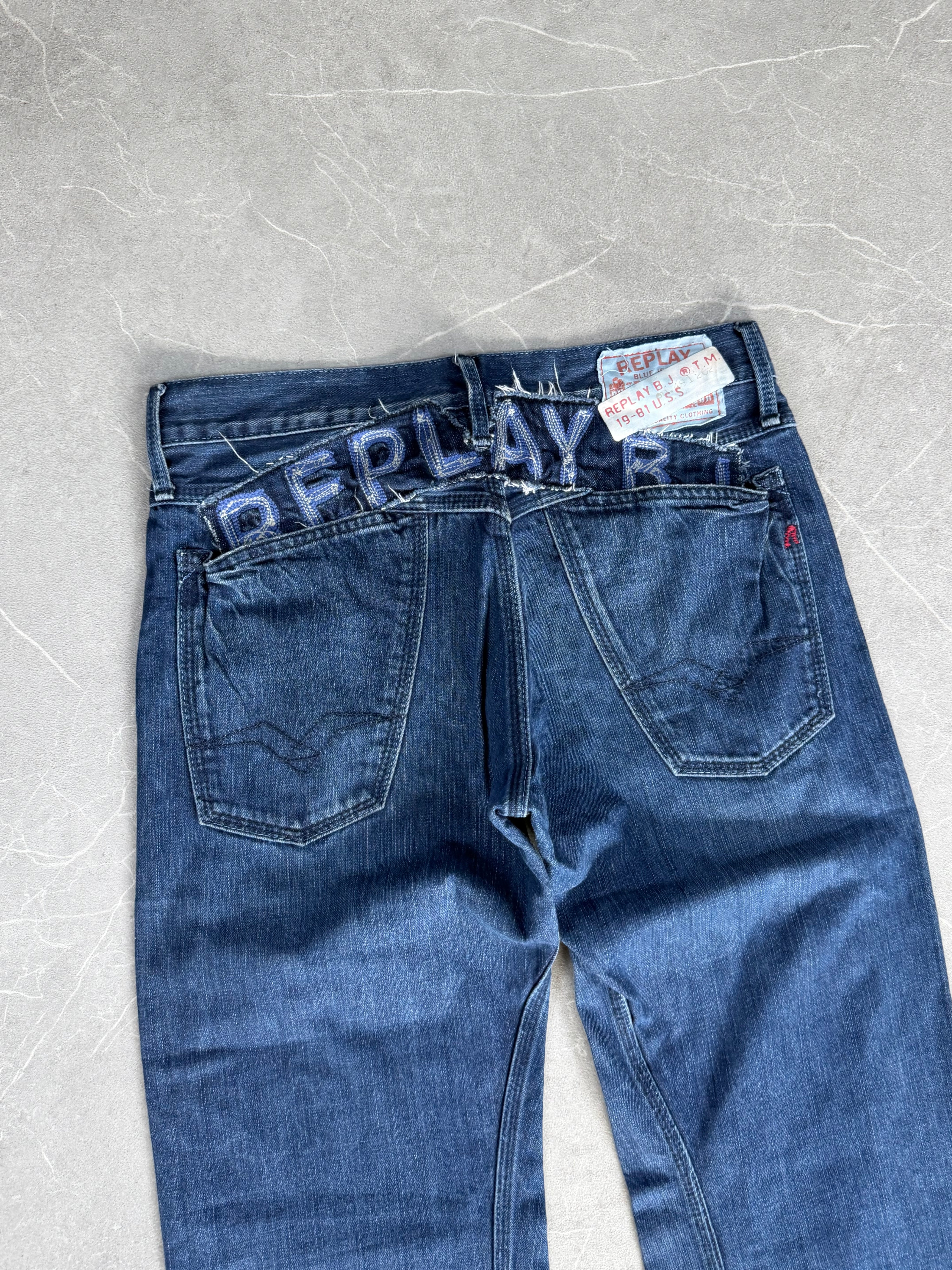 Replay Big Logo vintage Bootcut Jeans (S)