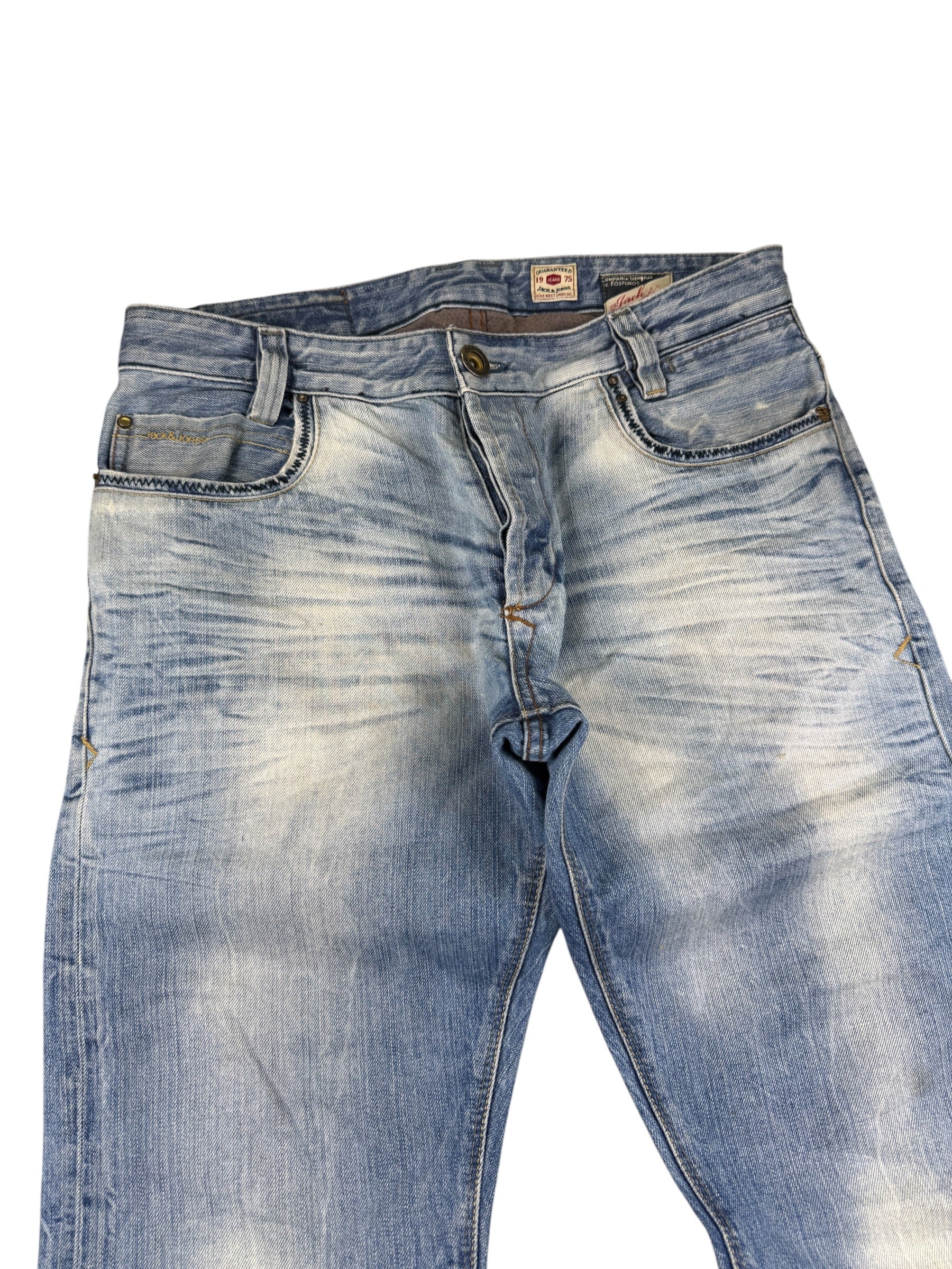 Crazy washed Straight Jeans (M)