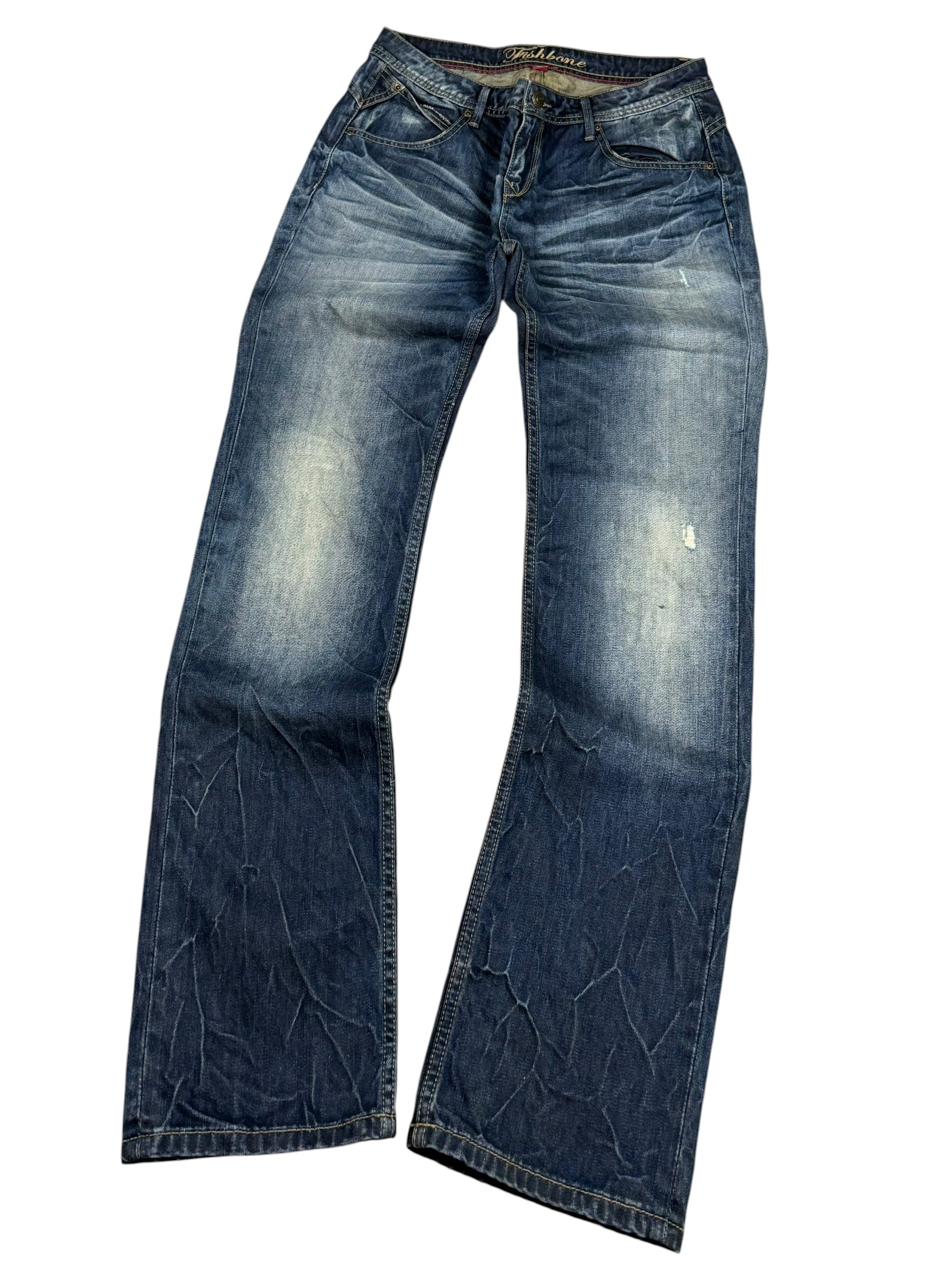 Vintage washed Slim-Fit Jeans (S)
