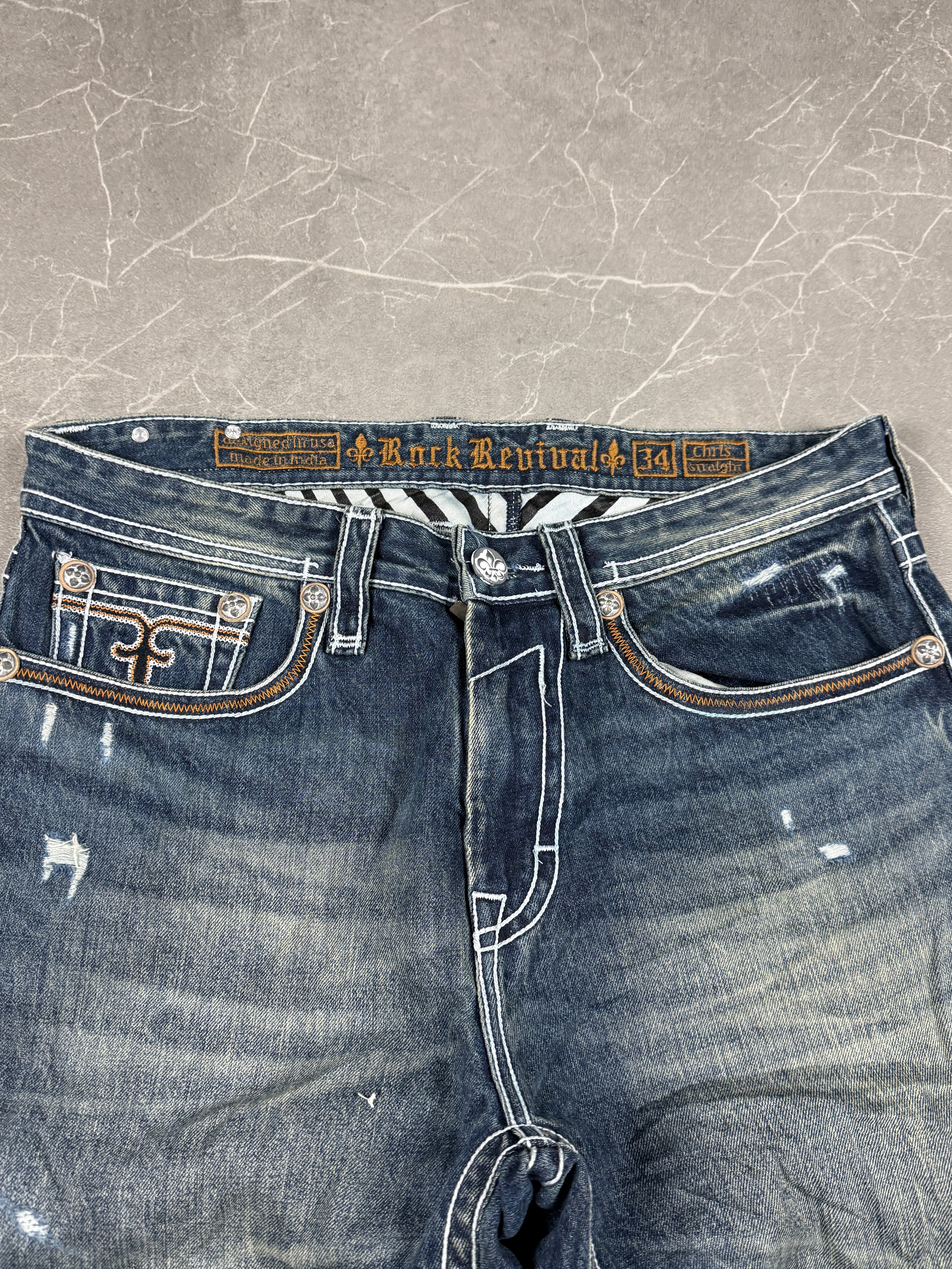 Rock Revival washed Jeans (S)