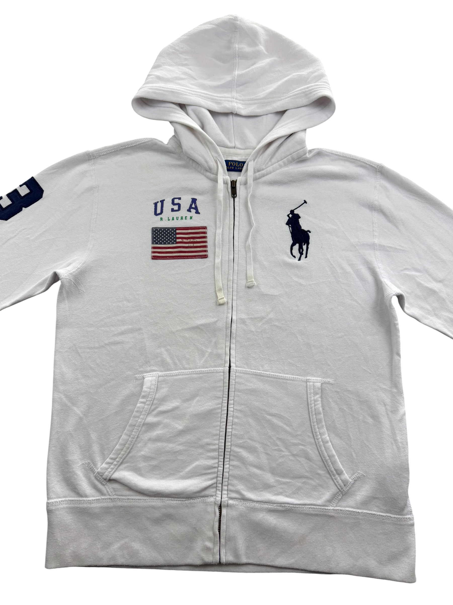 Ralph Lauren USA Zip Hoodie (XS)