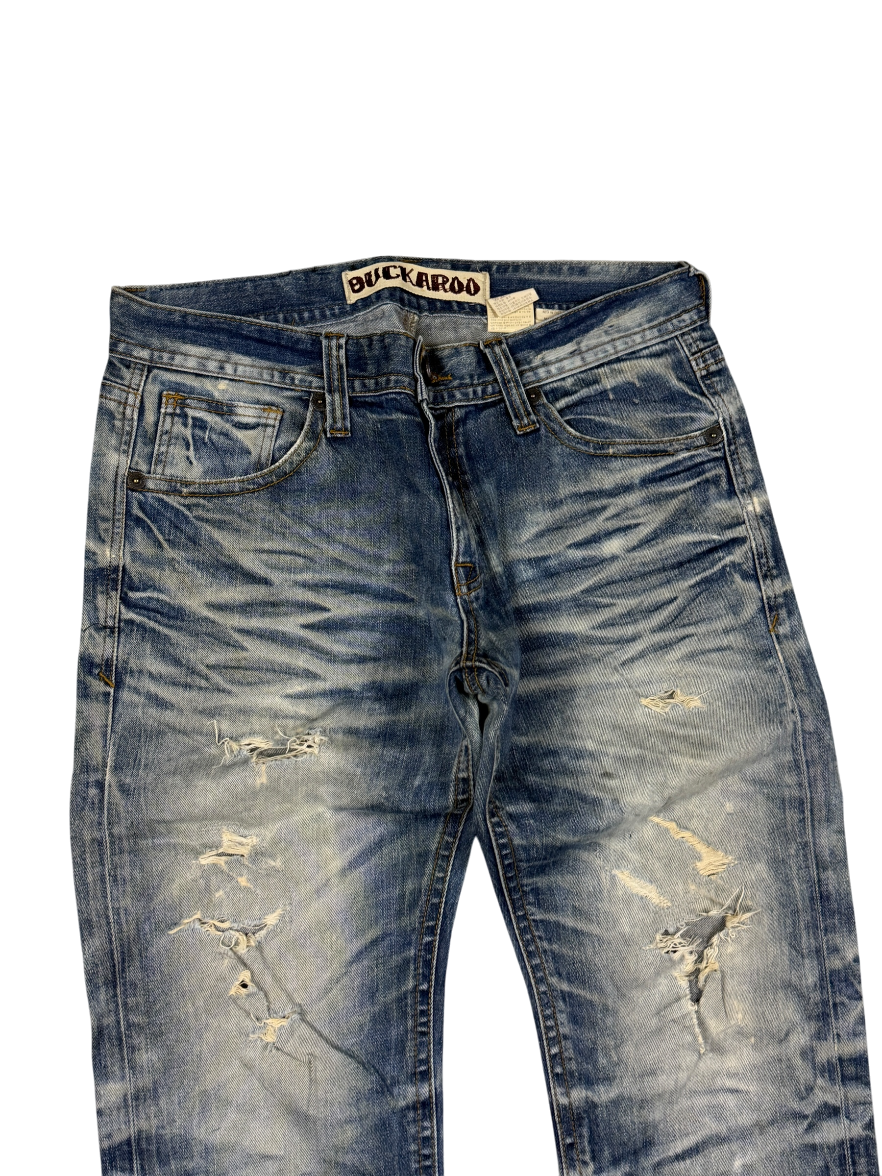 Crazy Washed Straight Jeans (S-M)
