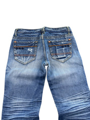 Crazy washed Straight Jeans (S)