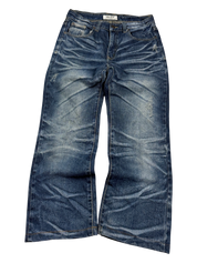 Crazy Washed Bootcut/Baggy Jeans (XXS)