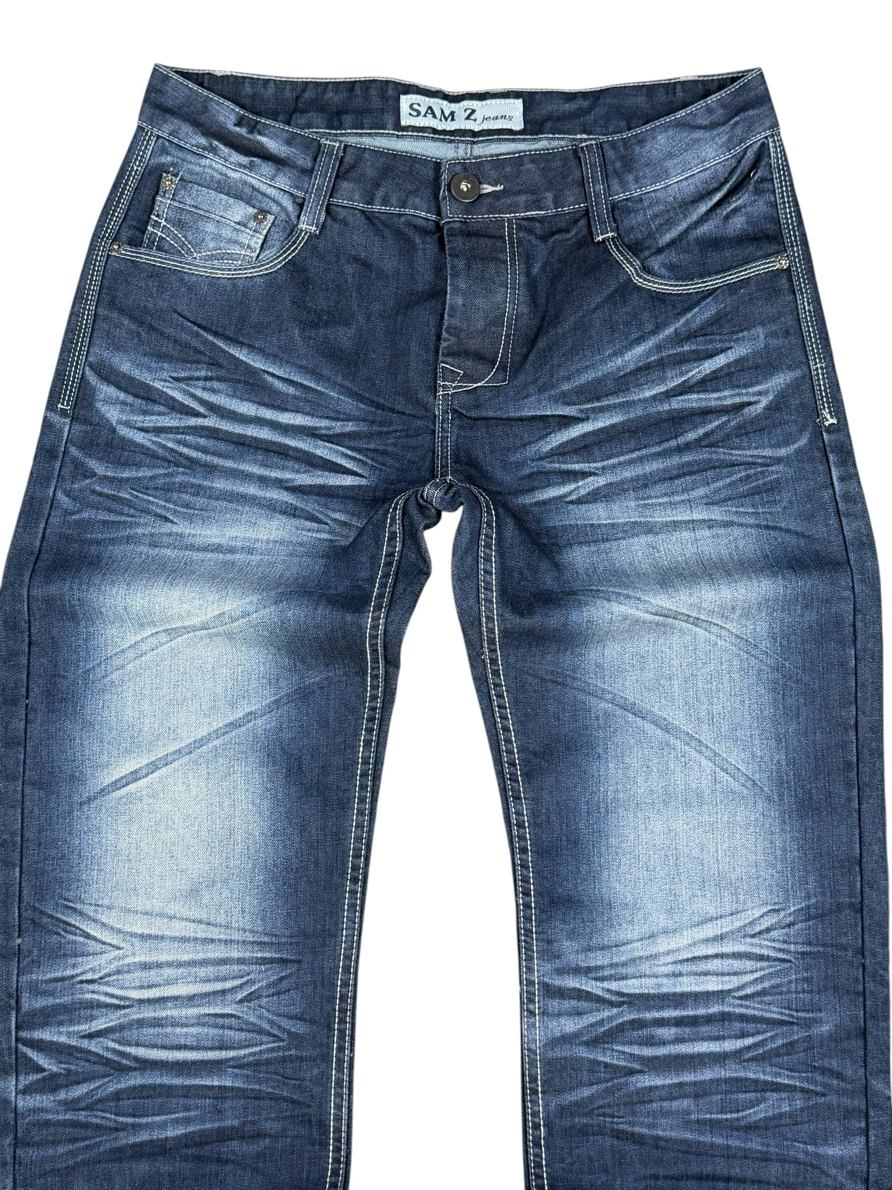Vintage washed Straight-Fit Jeans (M)