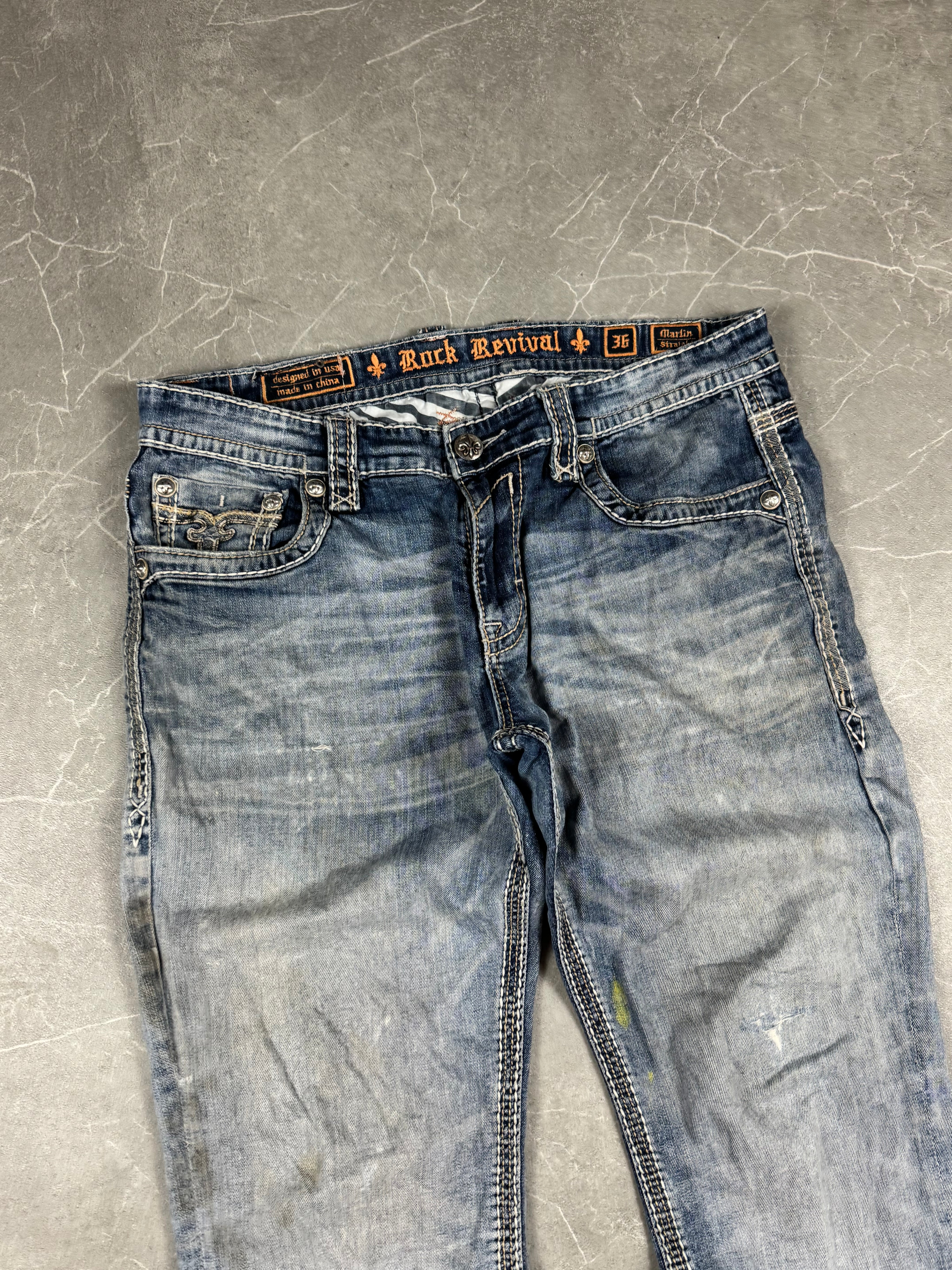 Rock Revival washed Jeans (L)