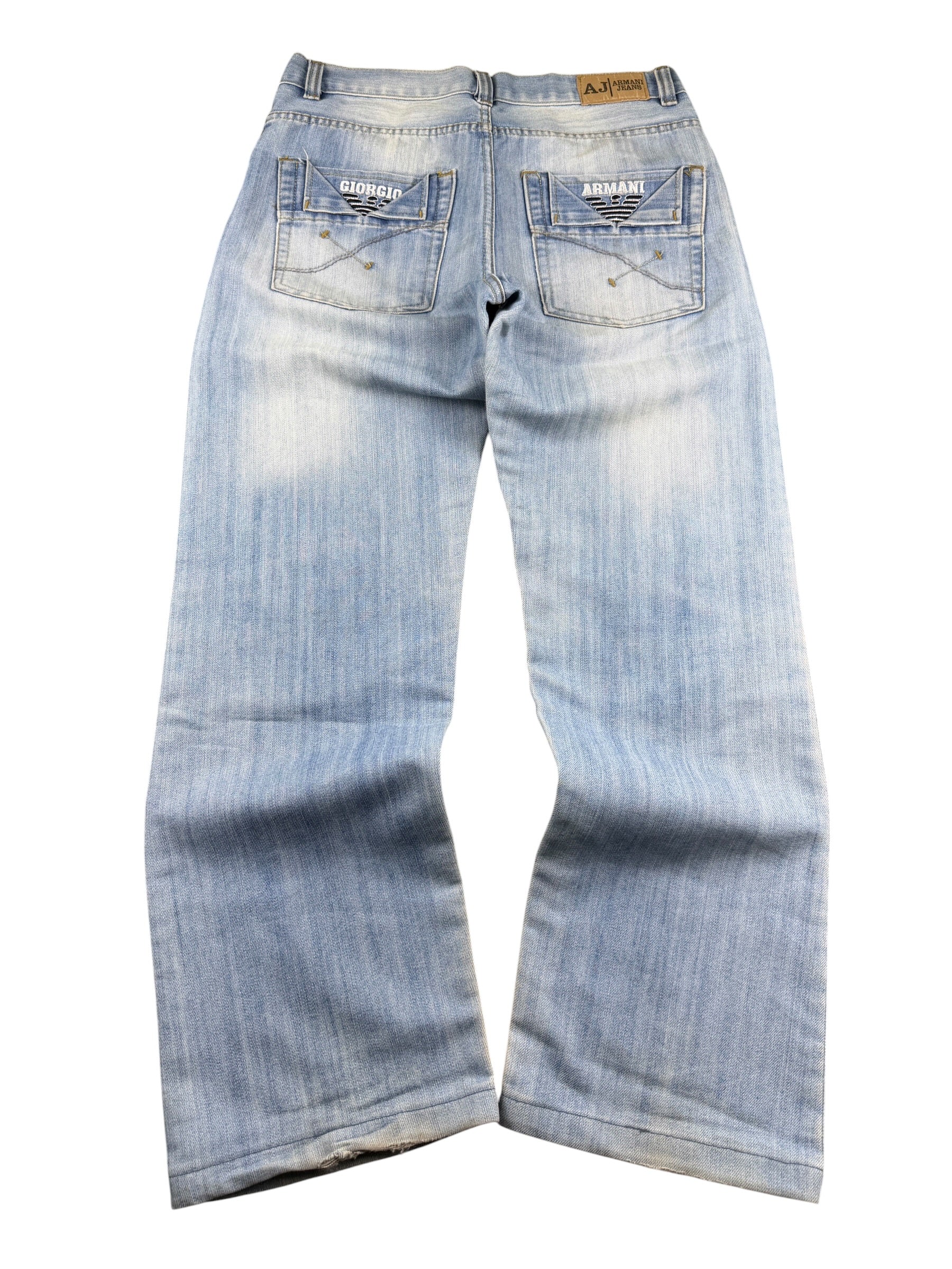 Armani Big Logo Baggy Jeans (XS)