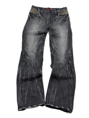 Crazy Washed Straight Jeans (L)