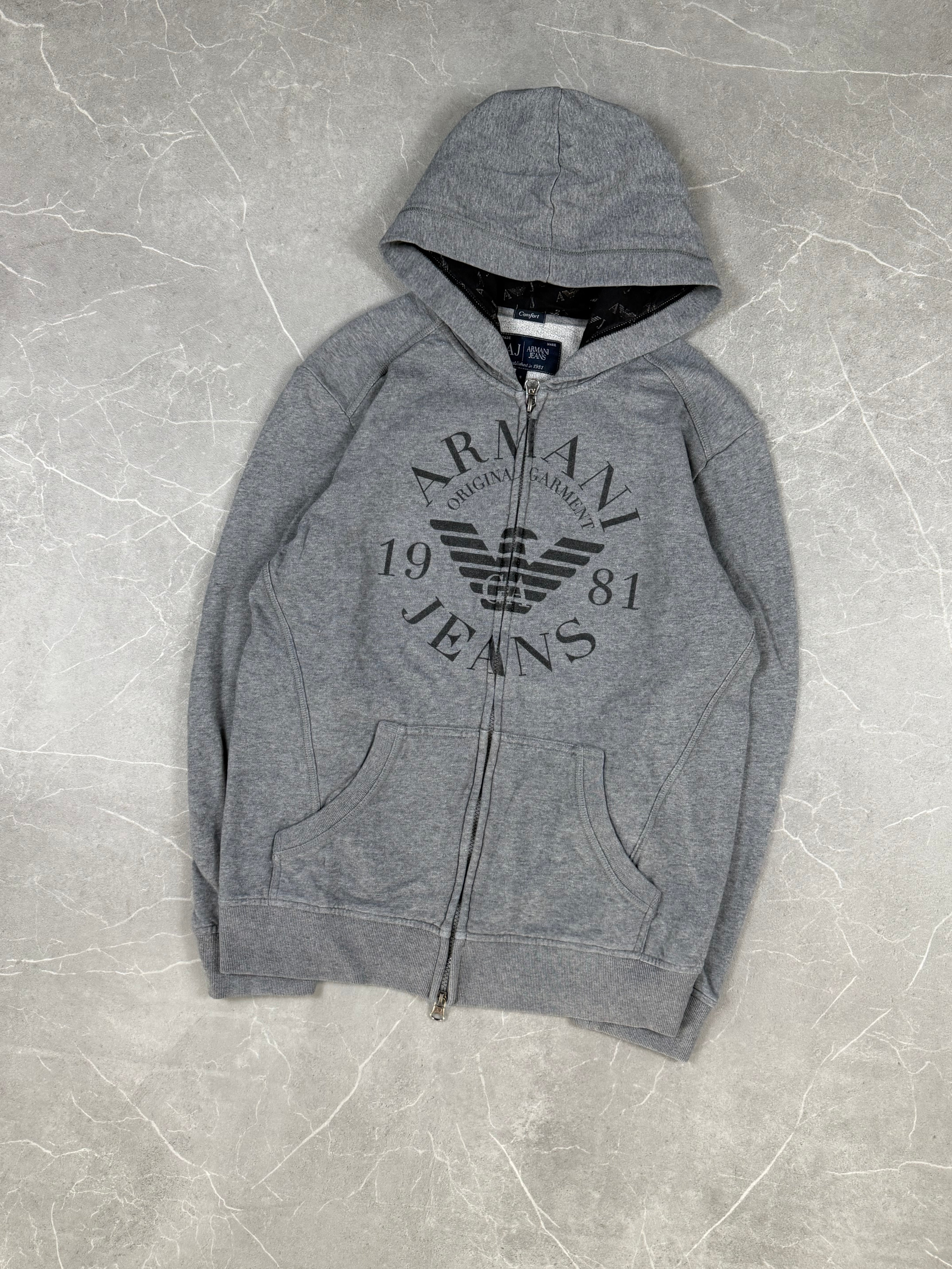Rare Armani Big Logo Zipper (S)