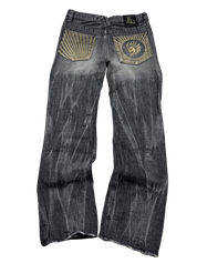 Crazy Washed Straight Jeans (L)