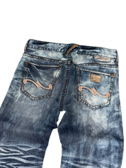 Crazy washed straight jeans (M)