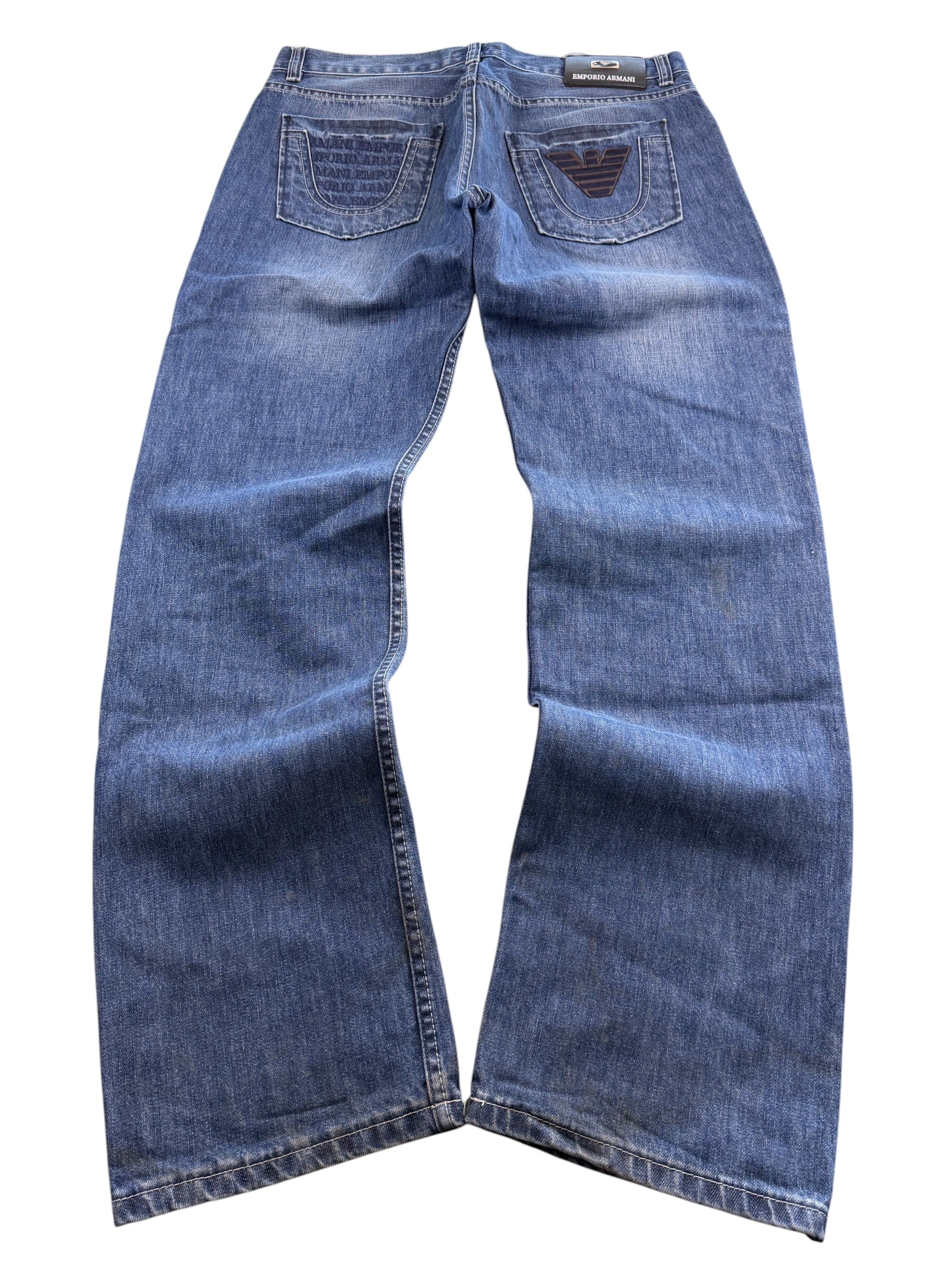 Armani vintage Big Logo Straight Jeans (M)