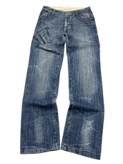 Ultra washed Bootcut Big Logo Jeans (M)