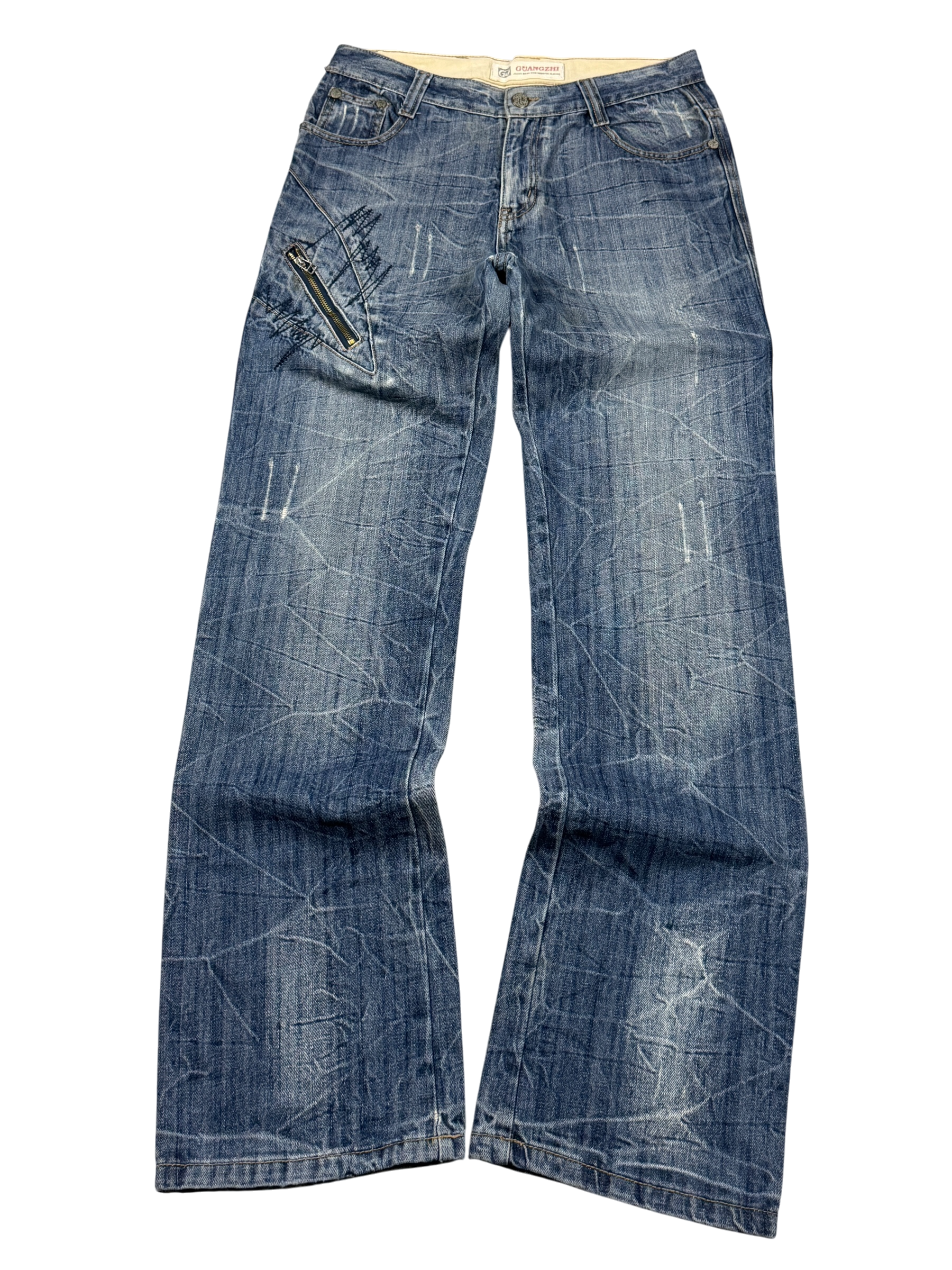Ultra washed Bootcut Big Logo Jeans (M)