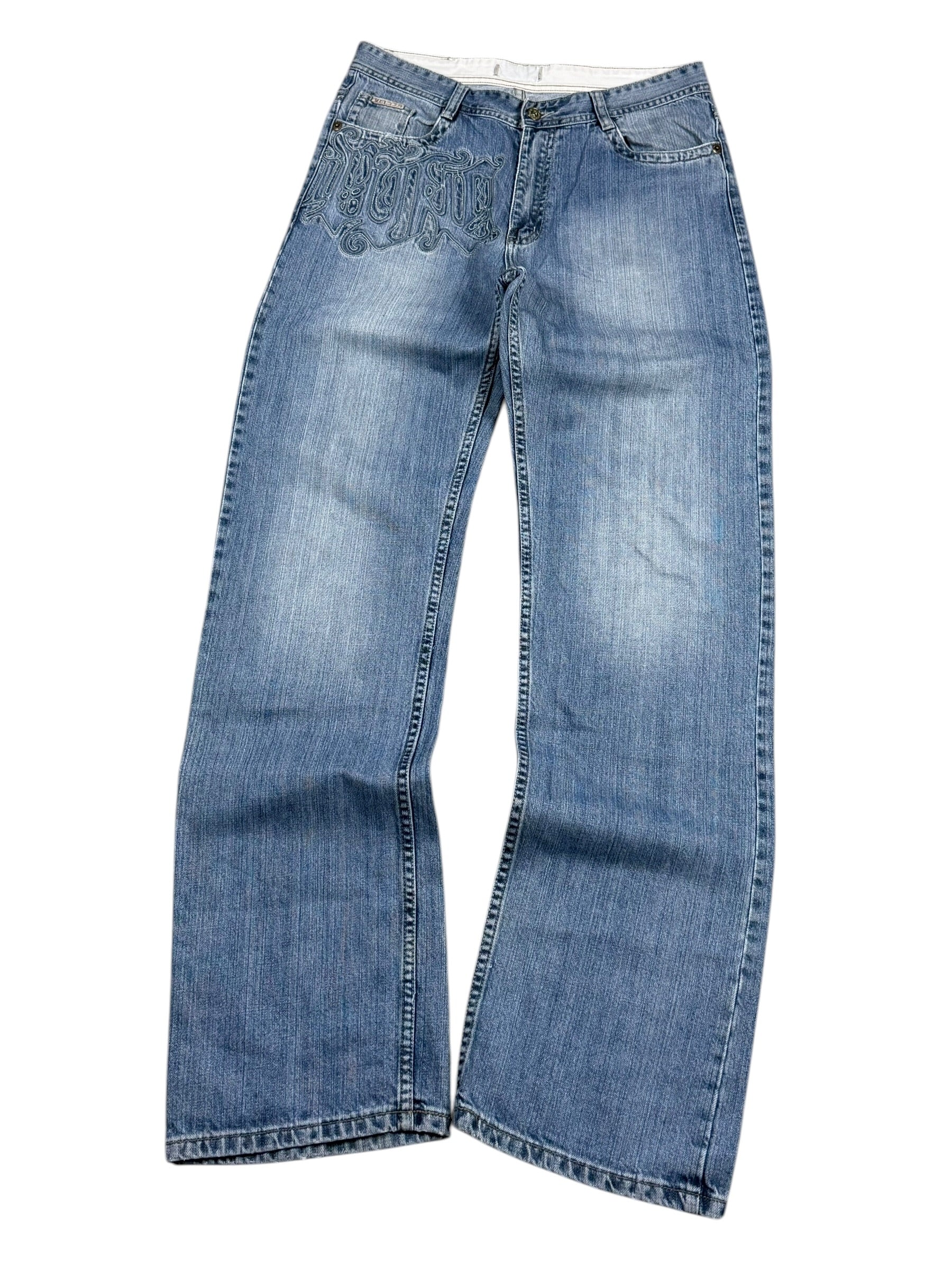 Versace vintage Big Logo Bootcut Jeans (M-L)