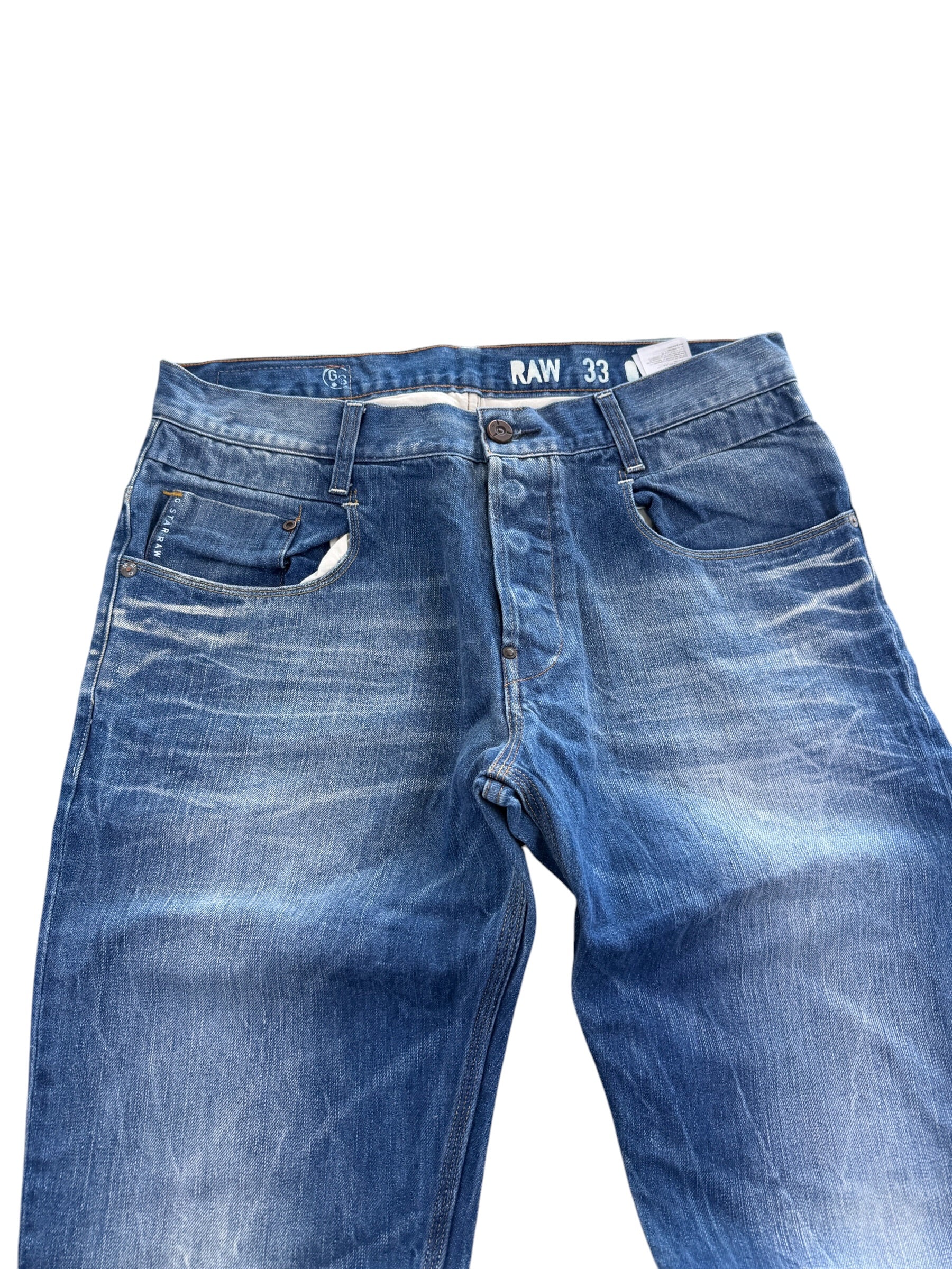Gstar crazy washed Straight Jeans (S-M)