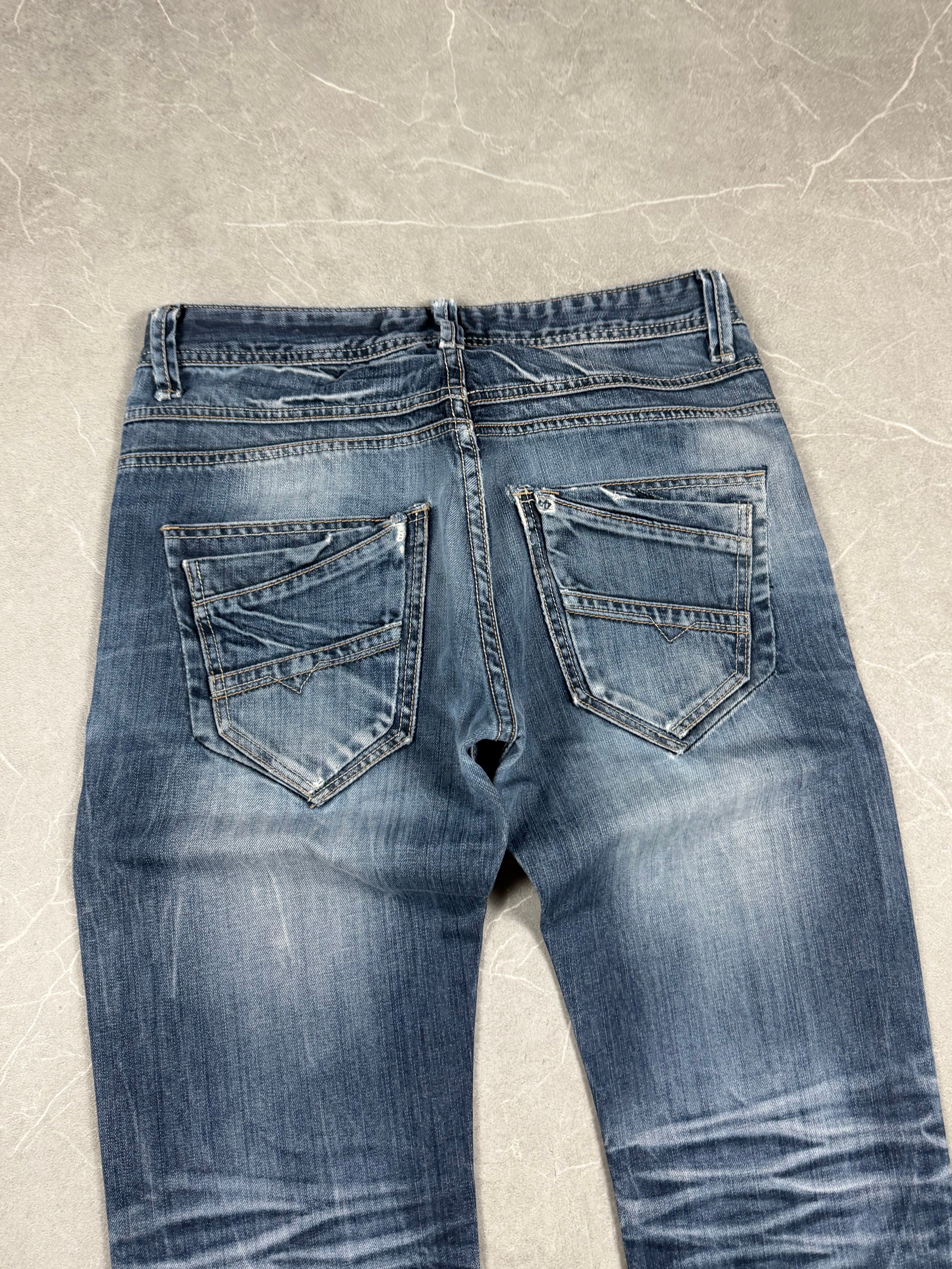 Vintage washed Slim/Straight Jeans (S)