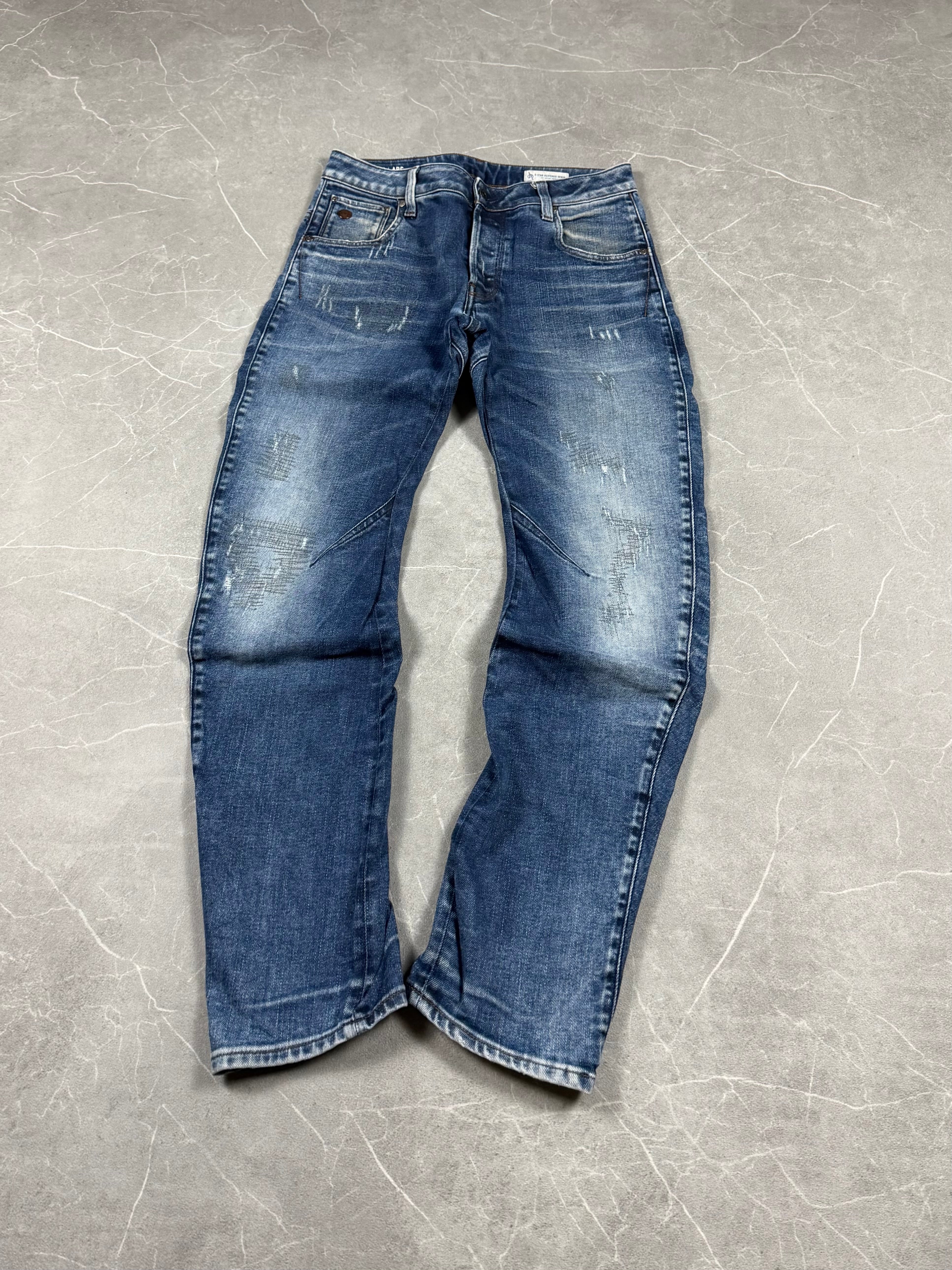G-Star Washed Slim Fit Jeans (XS)