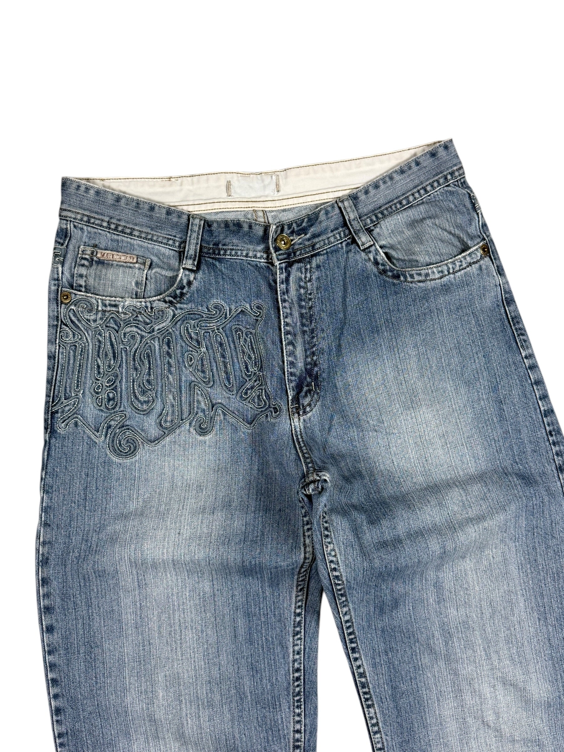Versace vintage Big Logo Bootcut Jeans (M-L)