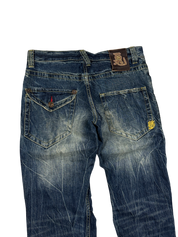 Crazy washed Straight Jeans (S)