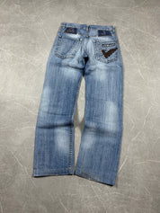 Armani Big Logo Straight Jeans (XS)