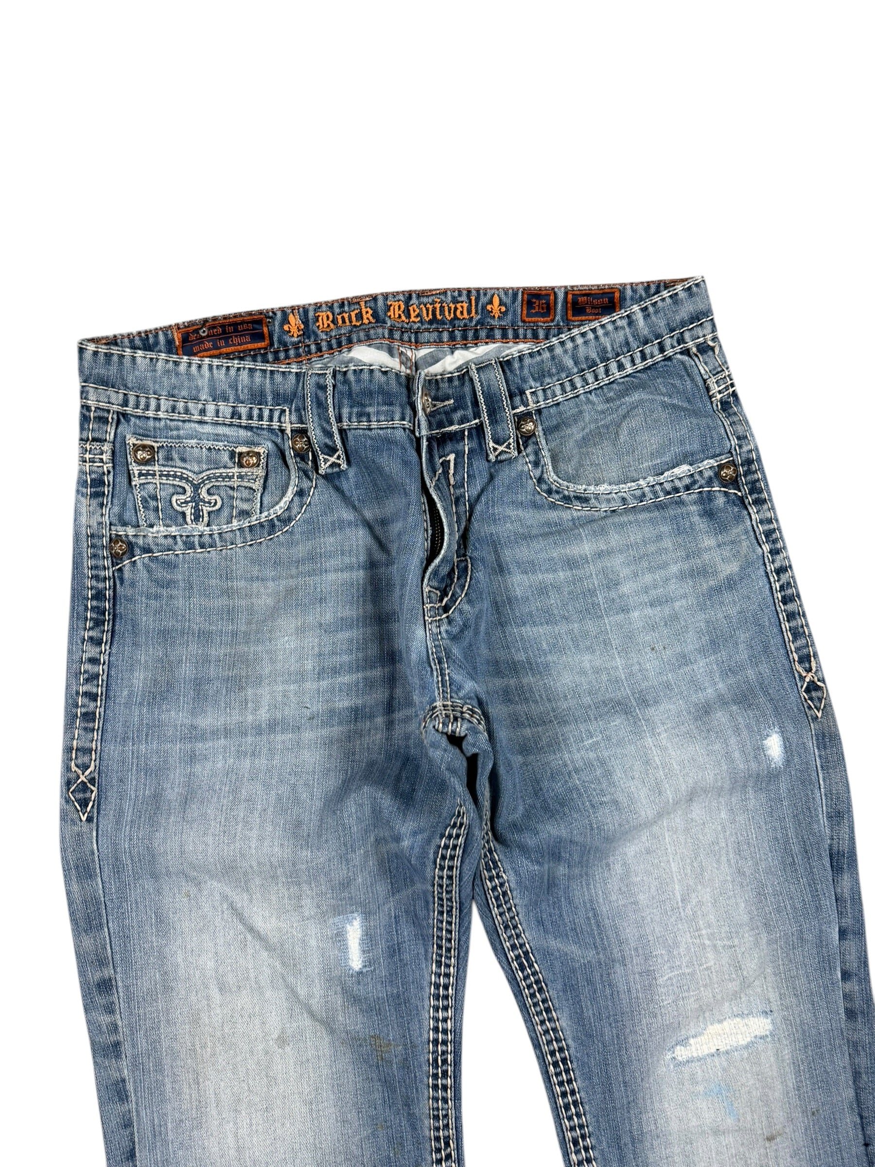 Rock Revival Baggy/Bootcut Jeans (M)