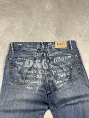 Dolce Gabbana Big Logo Jeans (M-L)