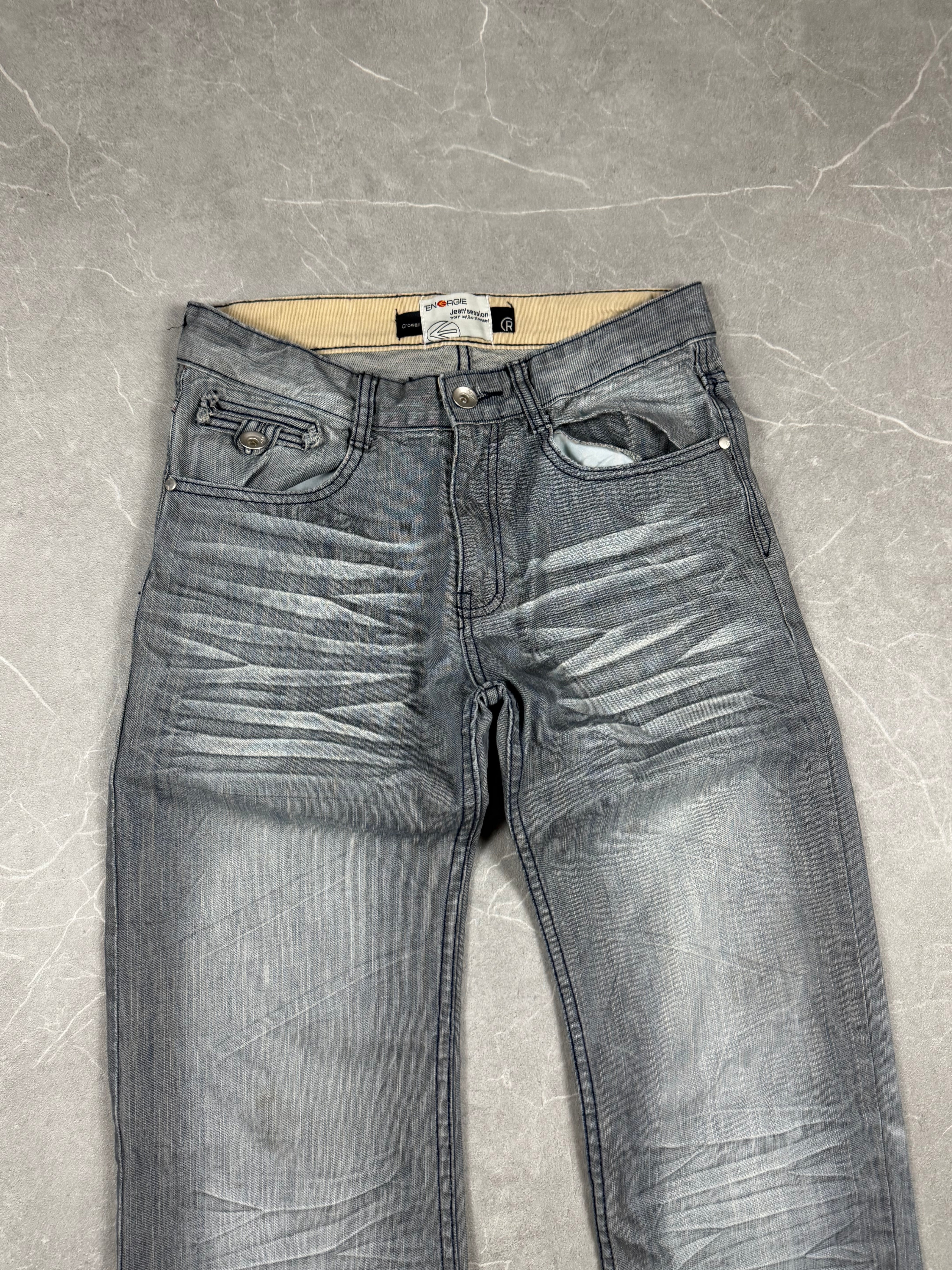 Vintage washed Straight Jeans (S)