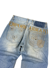 Armani Big Logo Straight-Fit Jeans (XS)