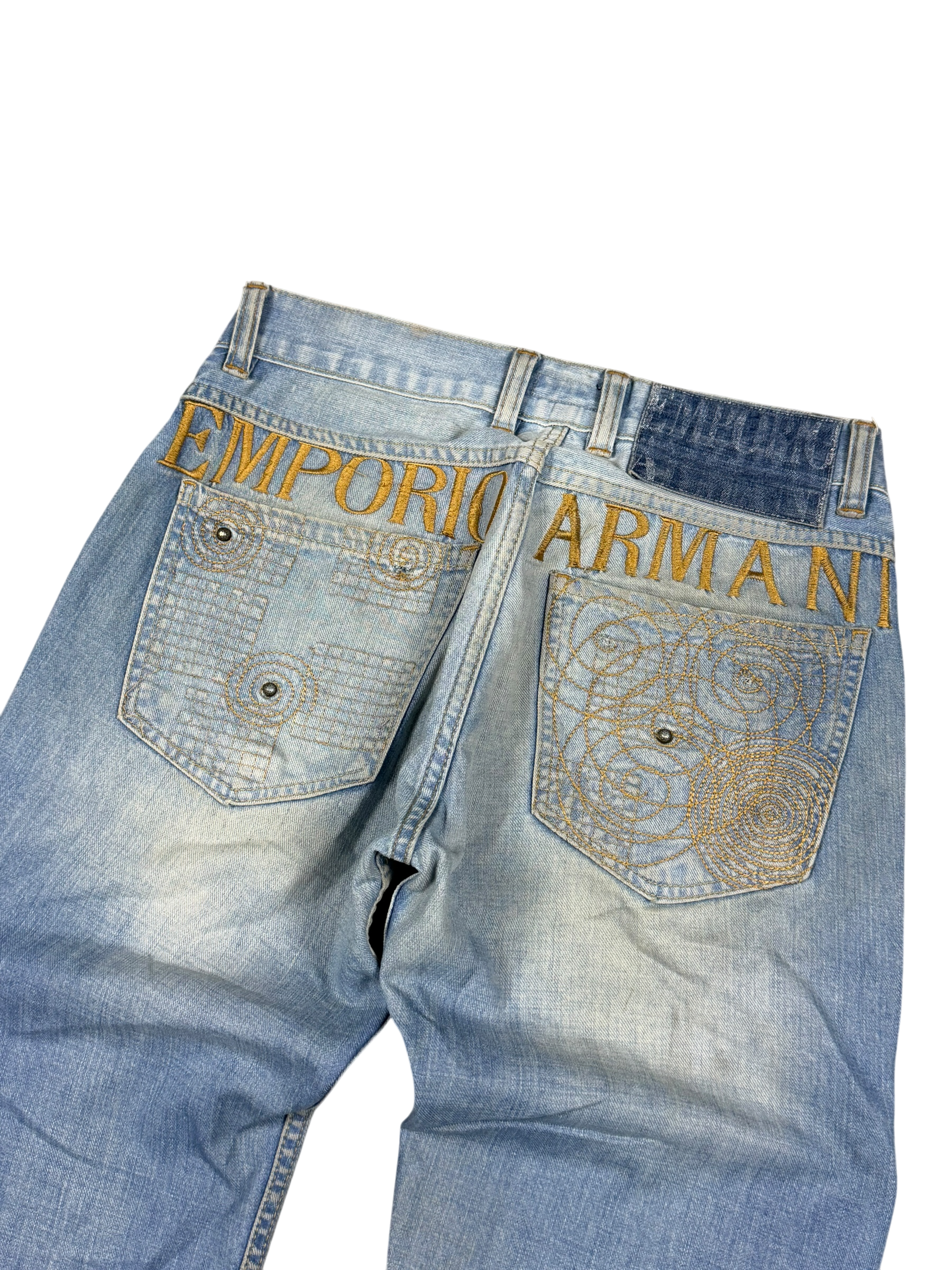 Armani Big Logo Straight-Fit Jeans (XS)