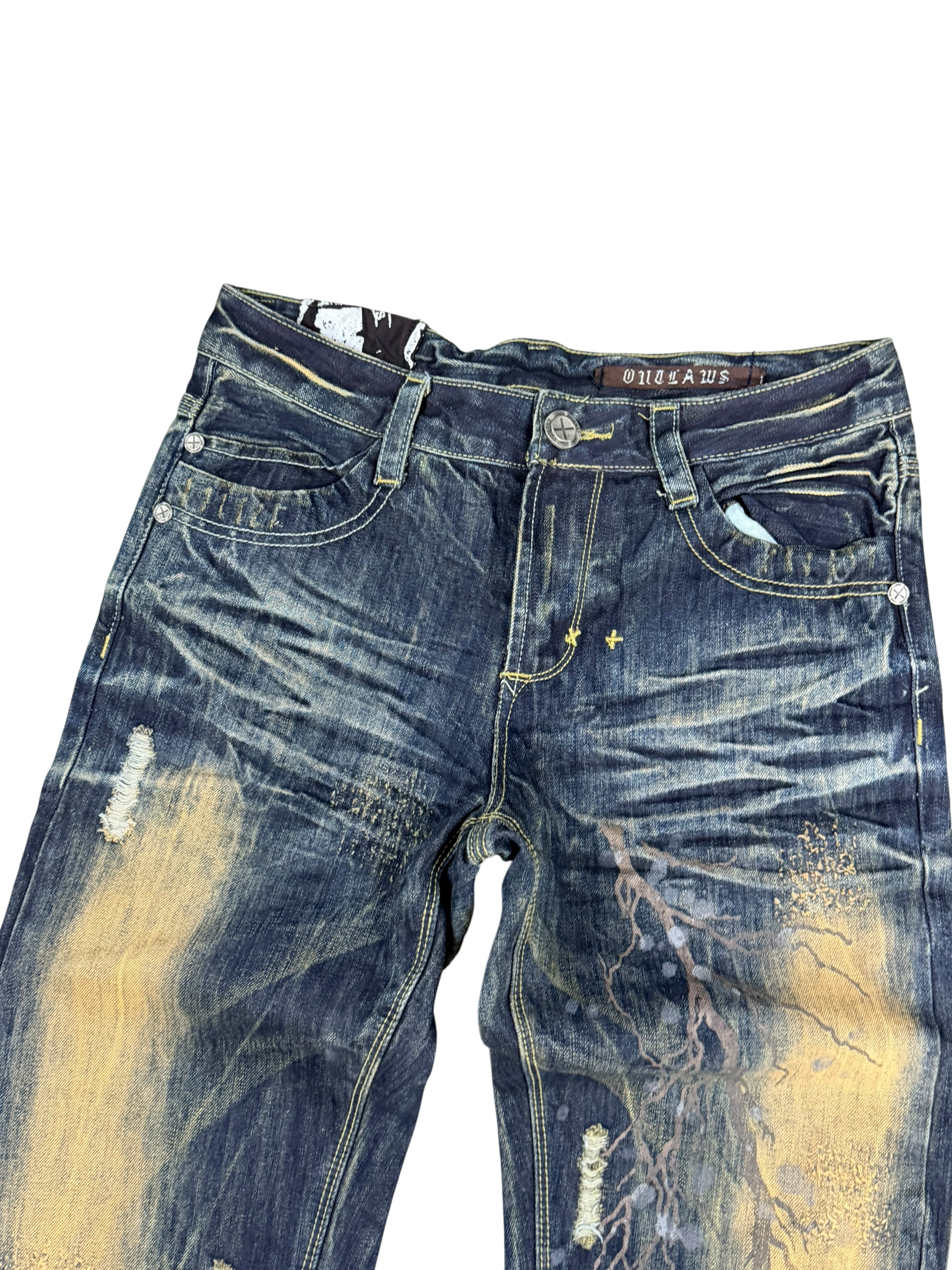 Ultra washed Straight Jeans (S)
