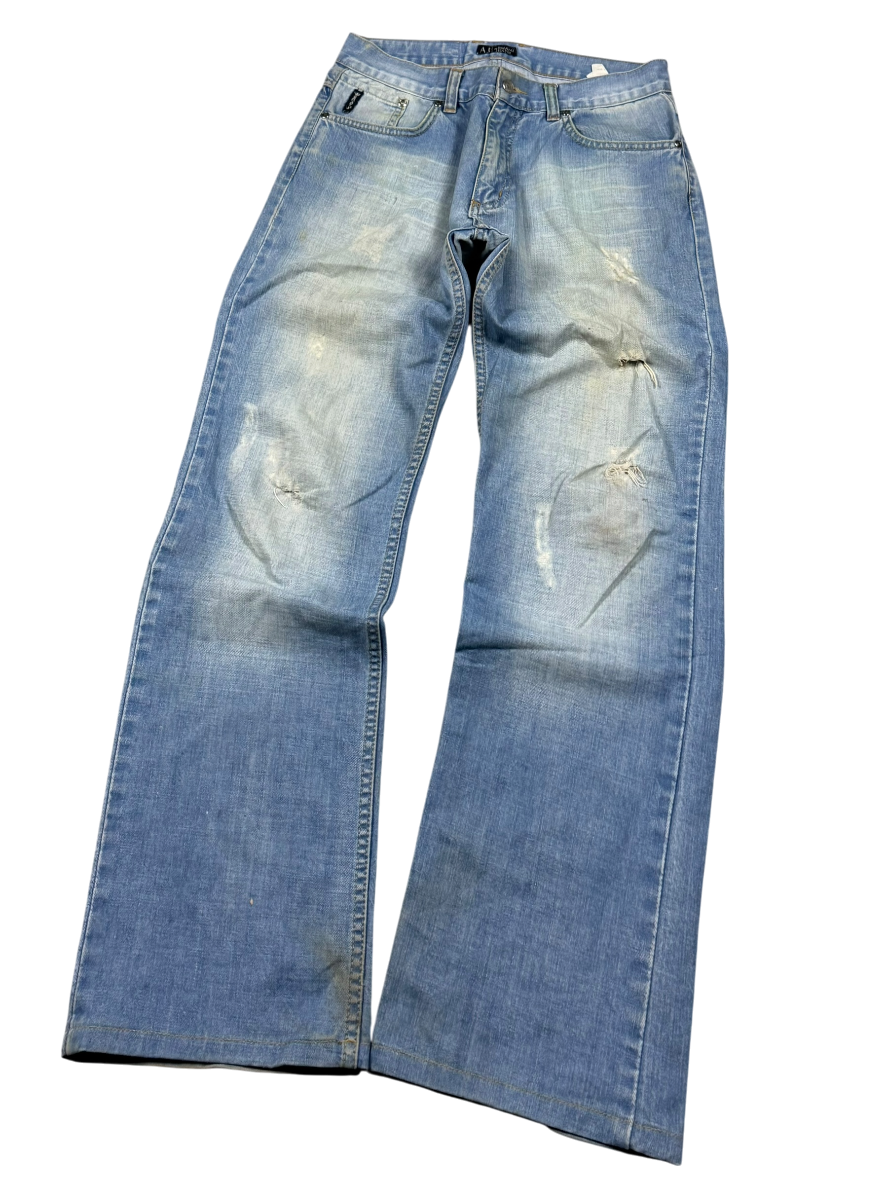 Armani Big Logo Straight-Fit Jeans (XS)