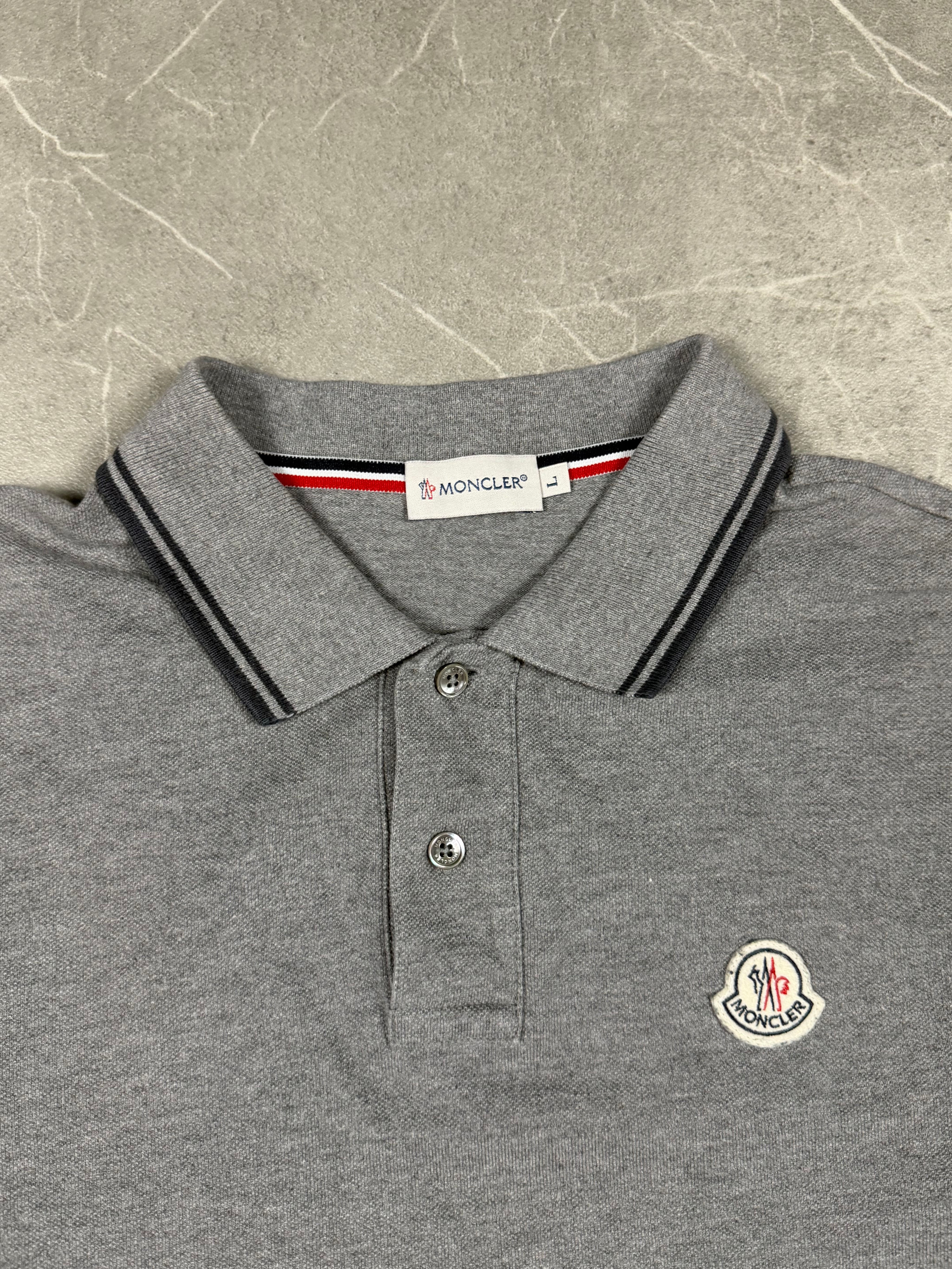 Moncler Slim Fit Longsleeve Poloshirt (M-L)