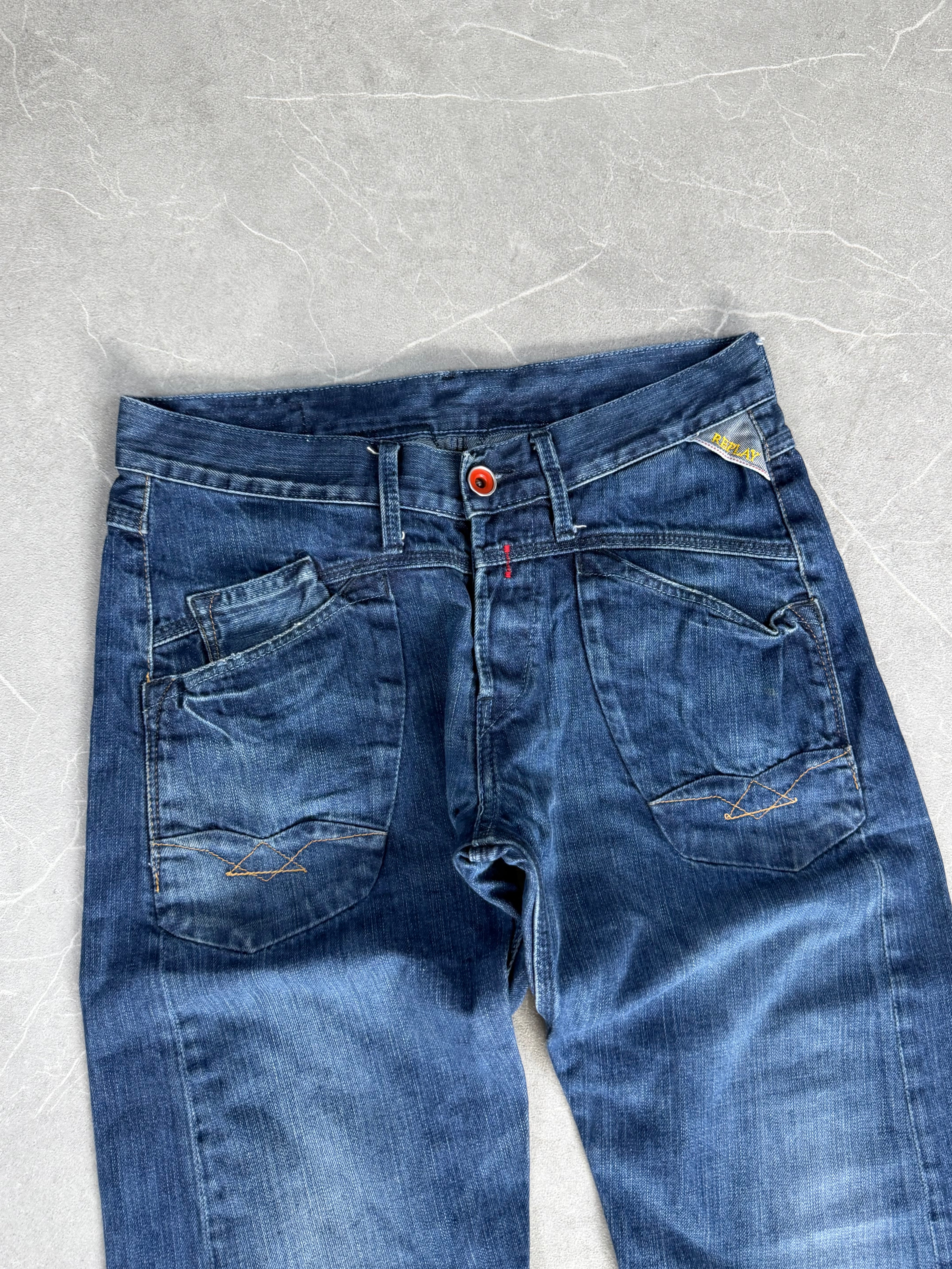 Replay Big Logo vintage Bootcut Jeans (S)