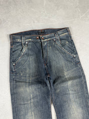 Vintage washed Baggy/Bootcut Jeans (M)