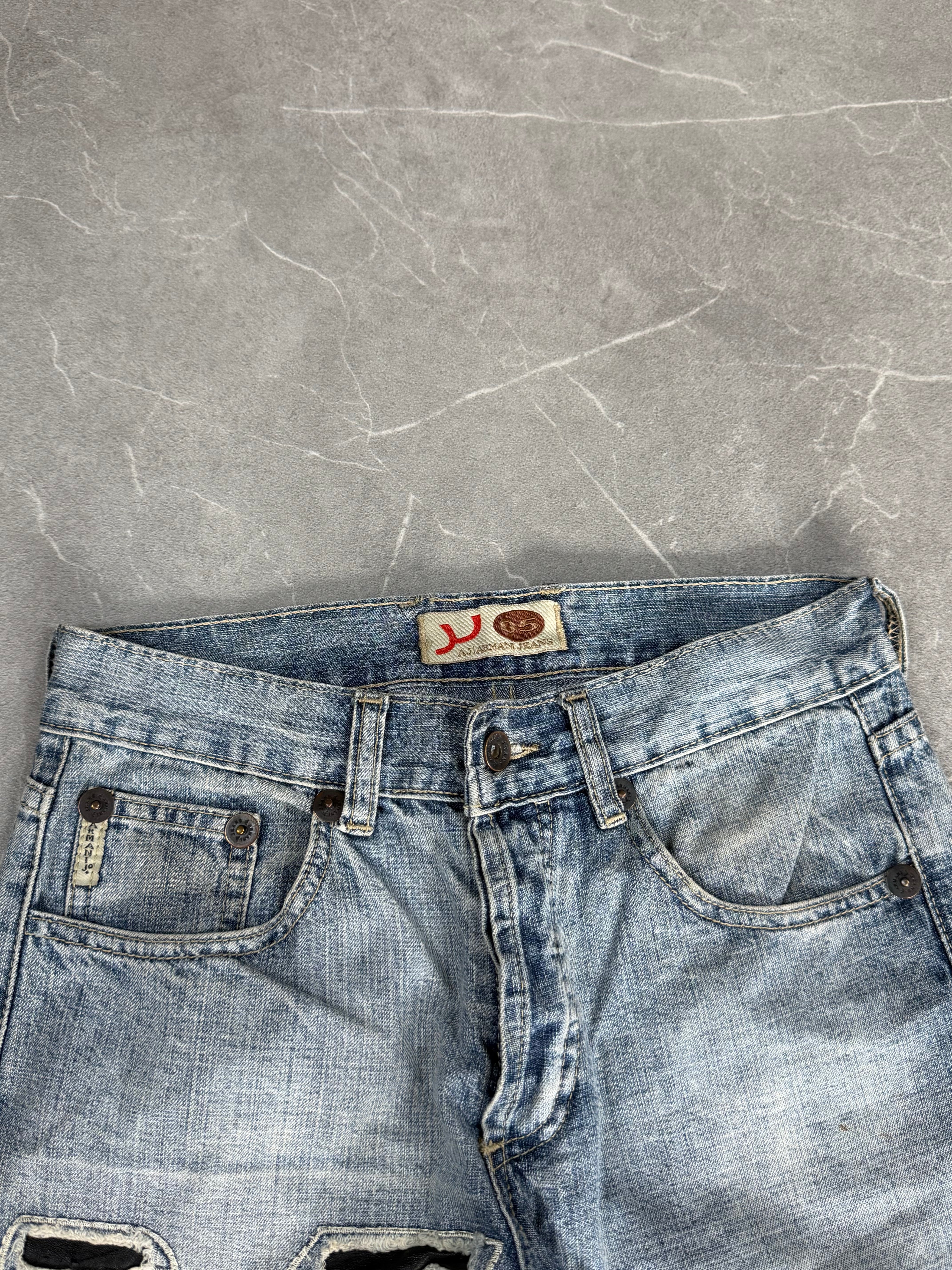 Rare Armani Big Logo Jeans (XS)