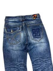 Crazy Washed Straight Jeans (S)