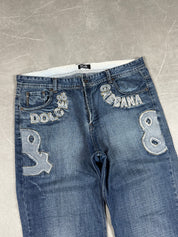 Dolce Gabbana Big Logo Baggy Jeans (M)
