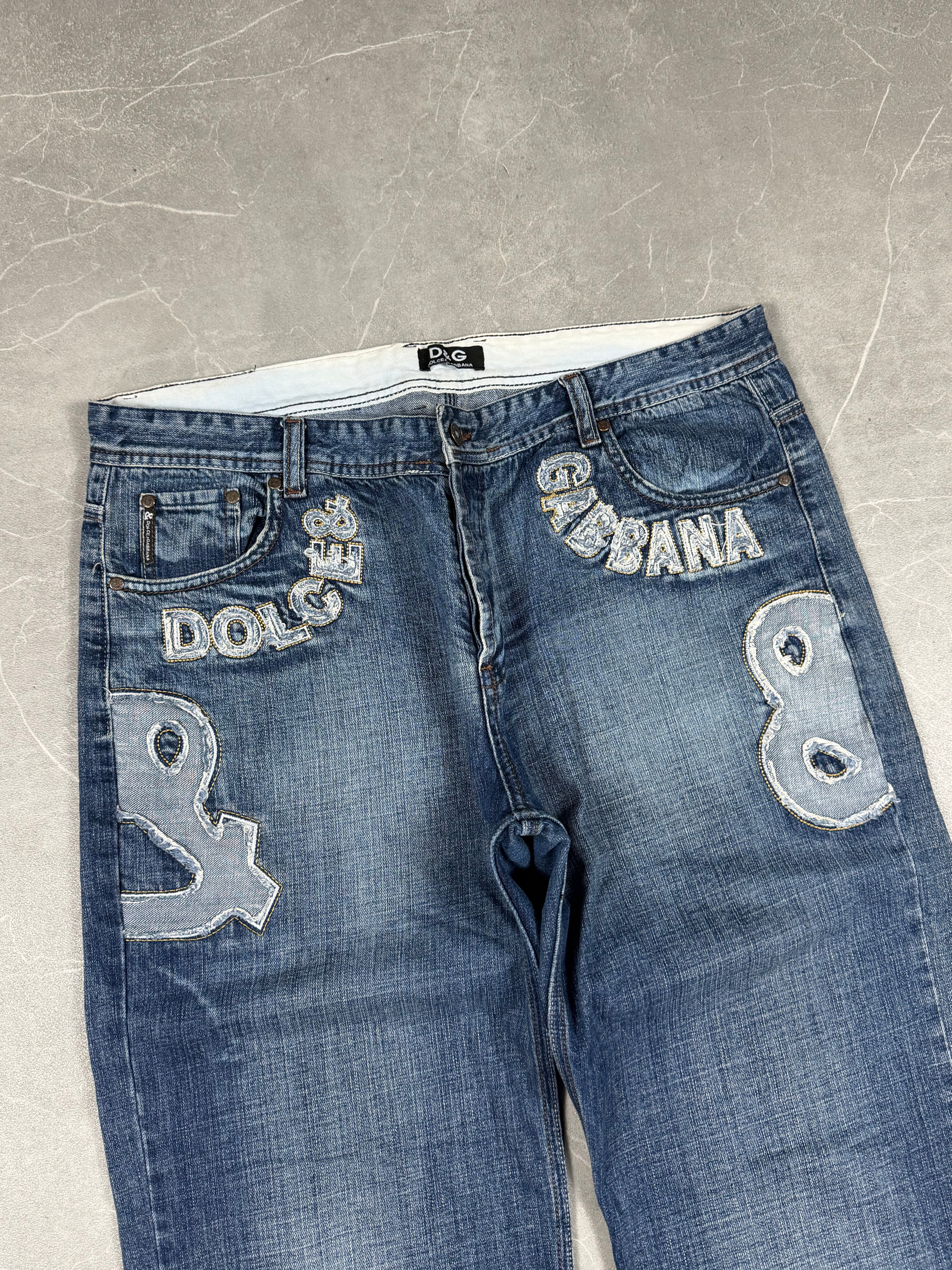 Dolce Gabbana Big Logo Baggy Jeans (M)