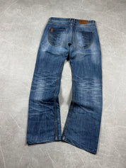 Vintage washed Baggy/Bootcut Jeans (M)