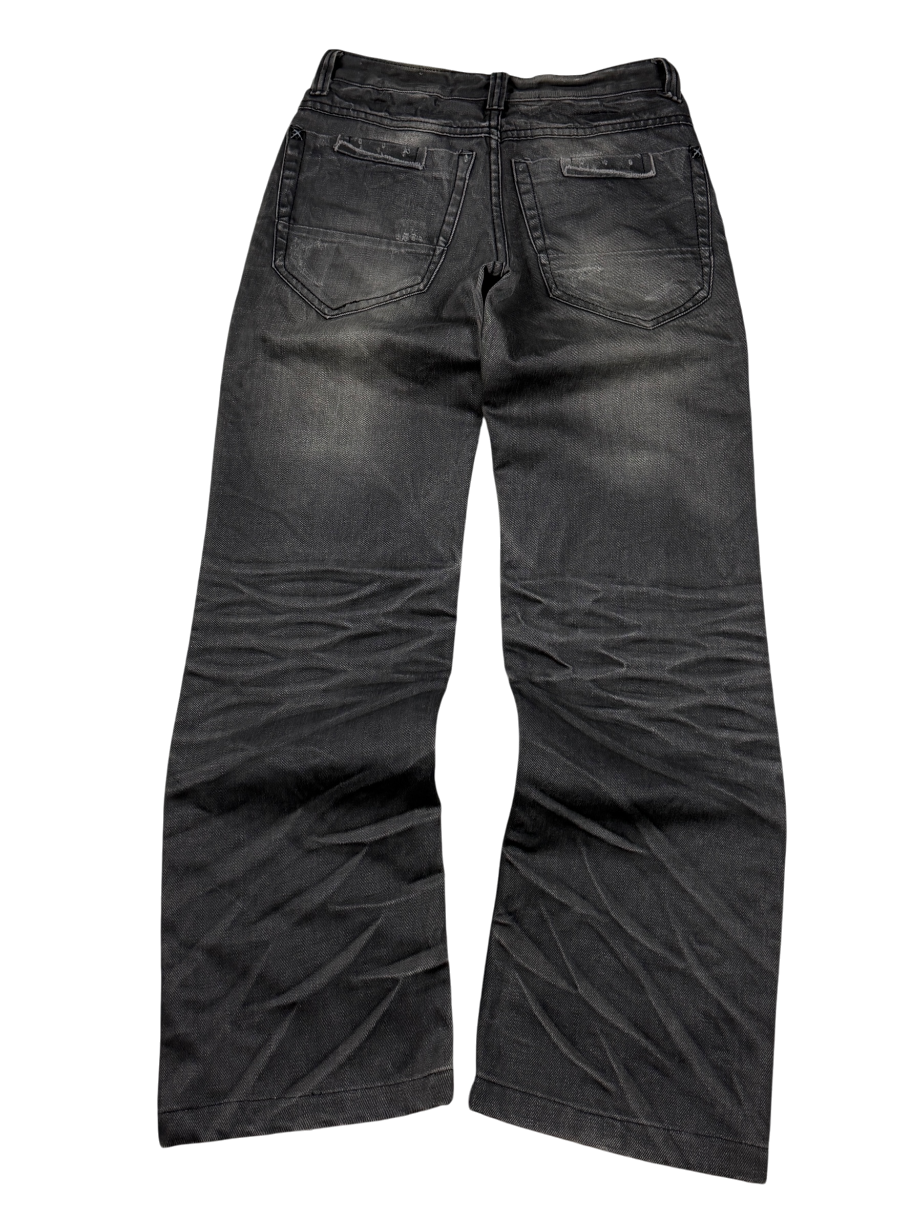 Crazy Washed Bootcut Jeans (XXS)